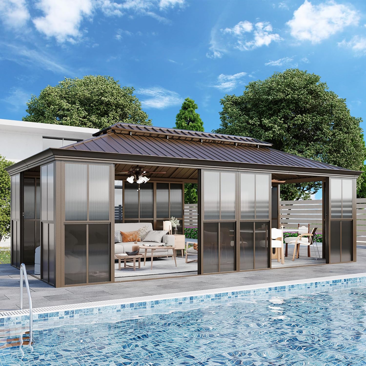 EROMMY 12x20 sunroom gazebo worth it,should I buy EROMMY sunroom,EROMMY gazebo pros cons,best hardtop sunroom gazebo,EROMMY vs other sunrooms,fully enclosed gazebo worth buying - detailed features and technical specifications