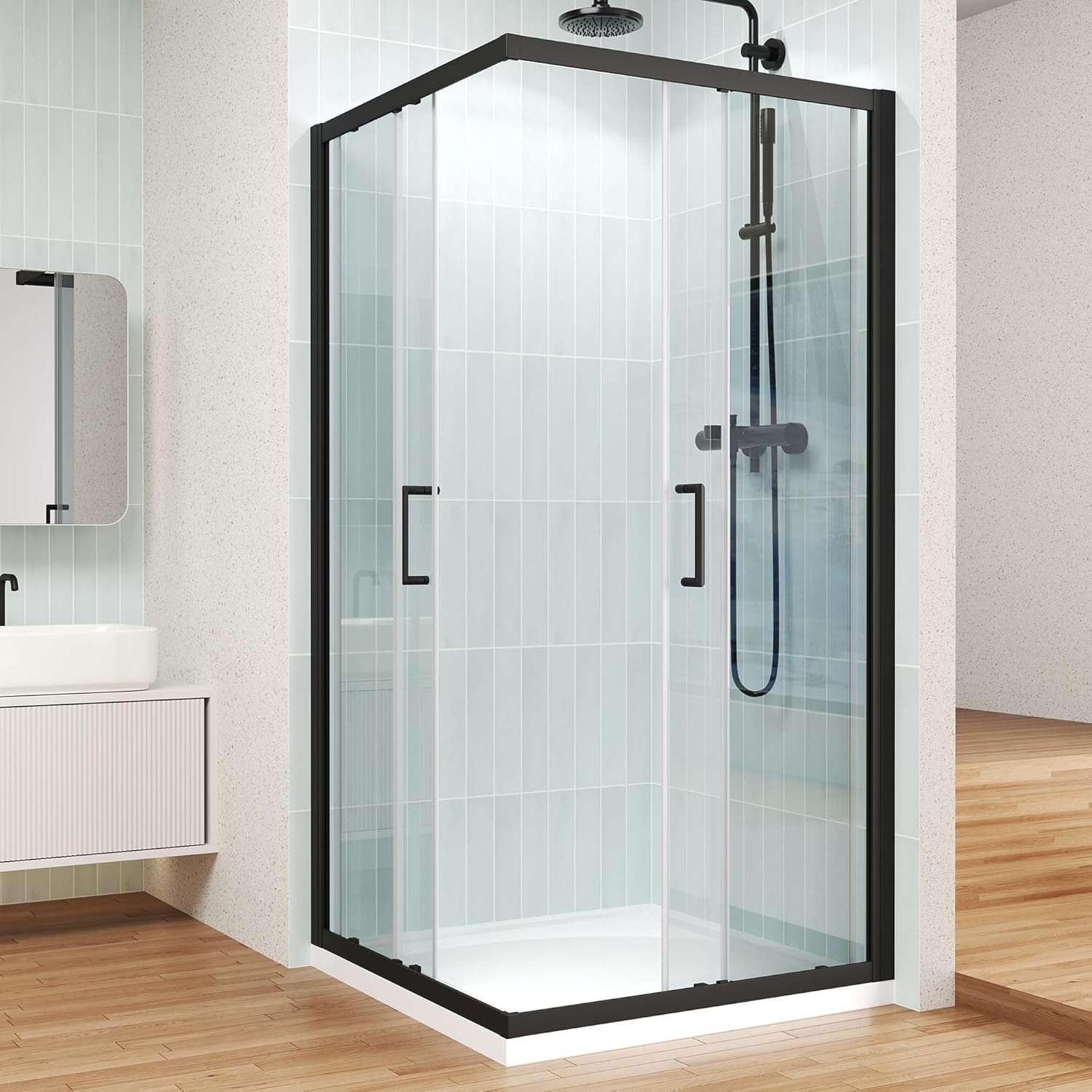 Enso Senka corner shower enclosure worth it,should I buy Enso Senka shower door,Enso Senka vs other shower stalls,Enso Senka shower enclosure pros cons,best corner shower enclosure,Enso Senka 36x36 shower door honest unboxing and complete package contents