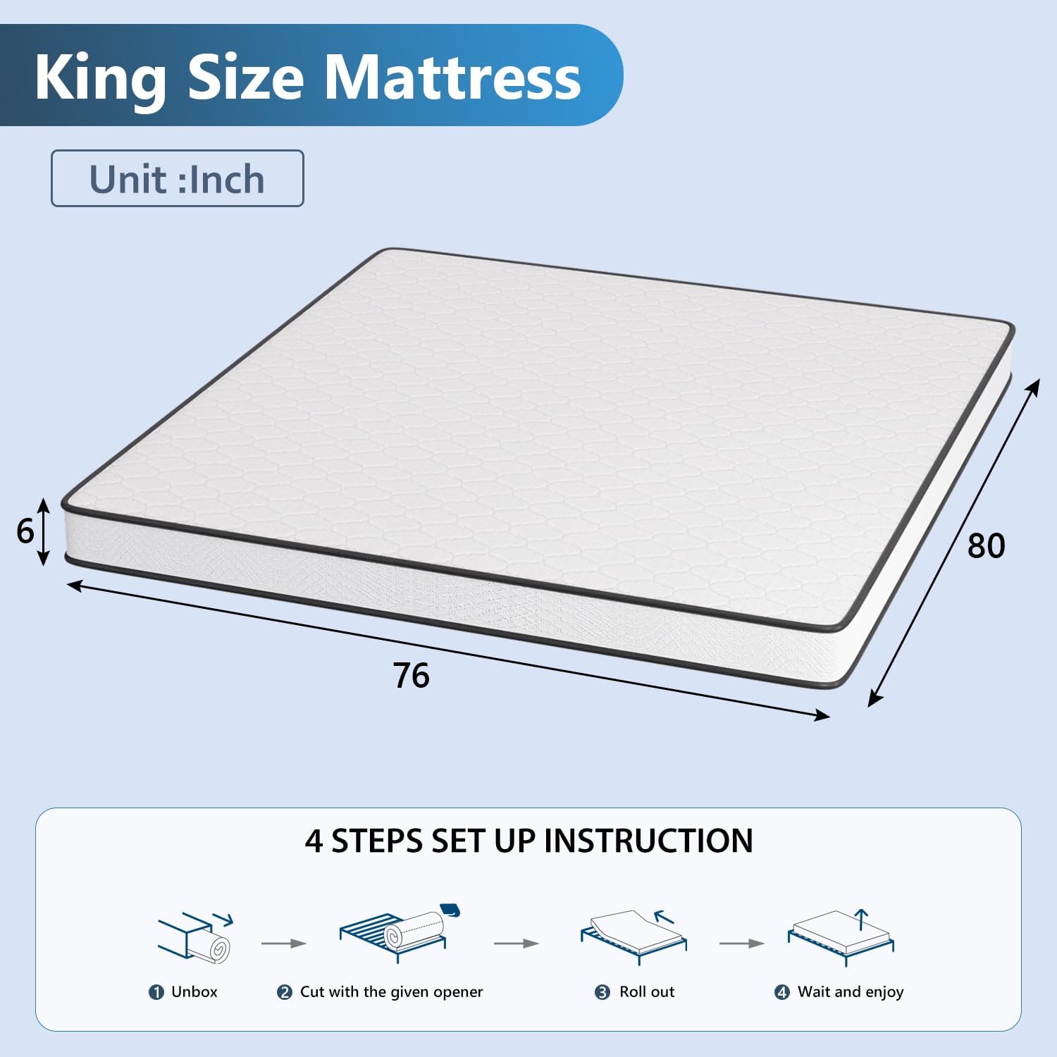 FDW 6 inch king mattress worth it,should I buy FDW hybrid mattress,FDW mattress pros cons,best 6 inch hybrid mattress,FDW king mattress vs alternatives,FDW hybrid mattress worth buying unboxing and complete package contents