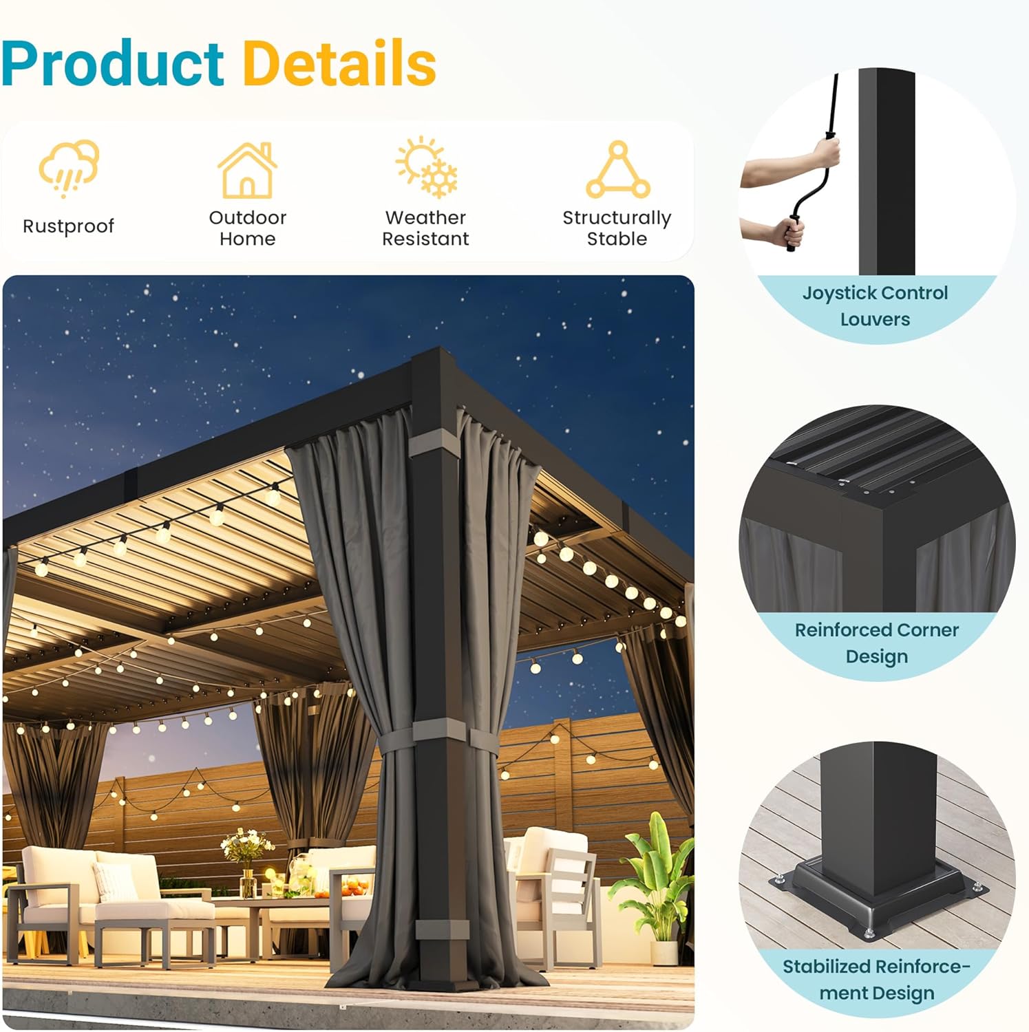 FansaFurn louvered pergola worth it,should I buy a FansaFurn pergola,FansaFurn pergola pros cons,best louvered pergola with gutter,metal hardtop gazebo worth buying,FansaFurn vs other pergolas unboxing and complete package contents