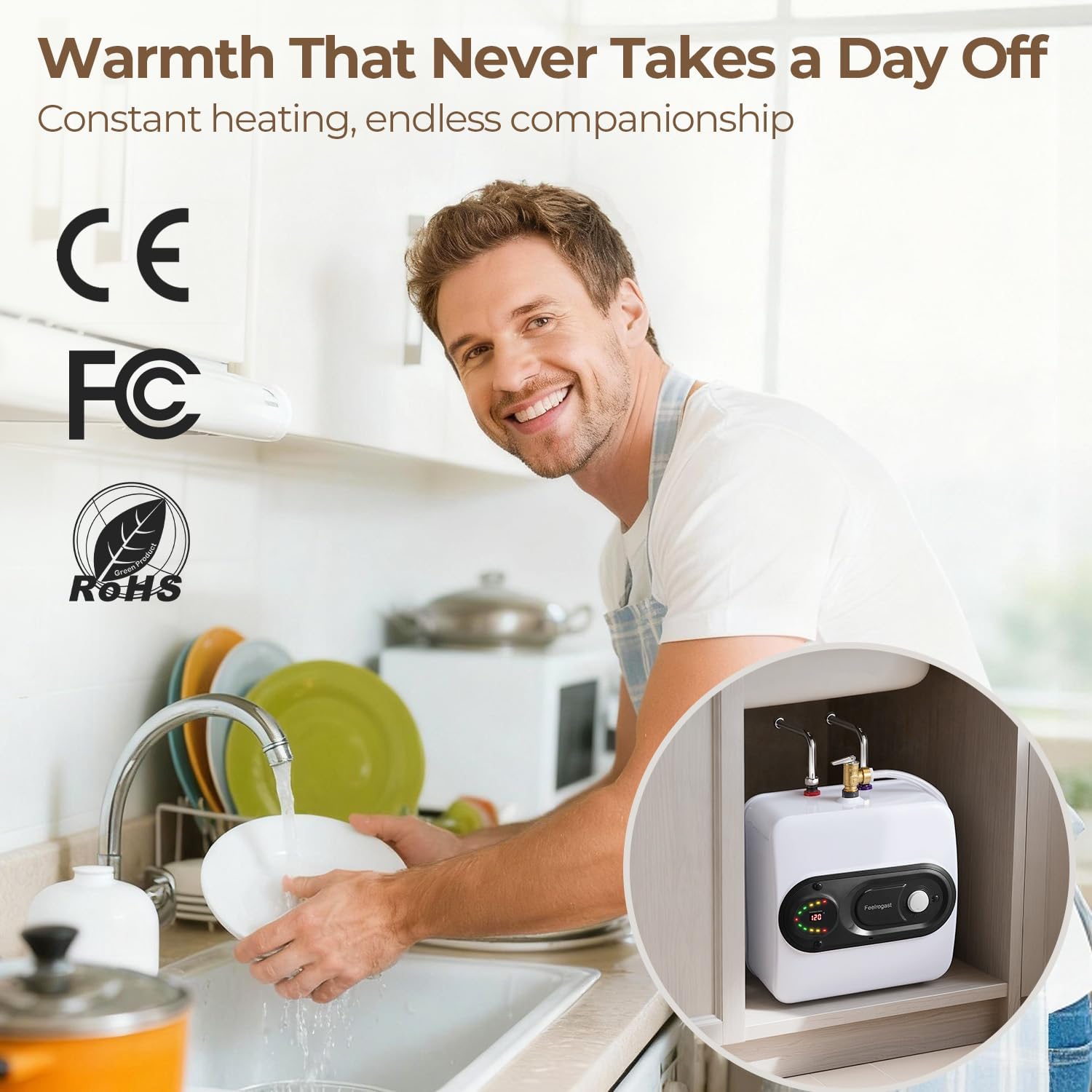 Feelrogast 8-gallon water heater worth it,should I buy a Feelrogast water heater,Feelrogast vs other under sink heaters,Feelrogast 8-gallon pros cons,best under sink electric water heater,Feelrogast water heater honest opinion unboxing and complete package contents