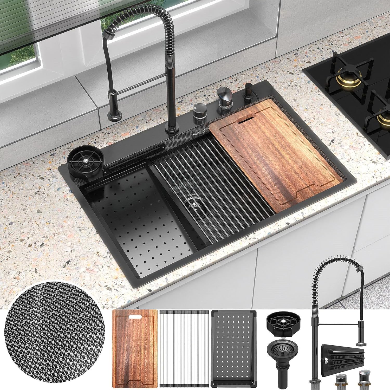 Feibus waterfall sink worth it,should I buy a Feibus sink,Feibus sink pros cons,best waterfall kitchen sink,Feibus vs other sinks,waterfall sink worth buying unboxing and complete package contents