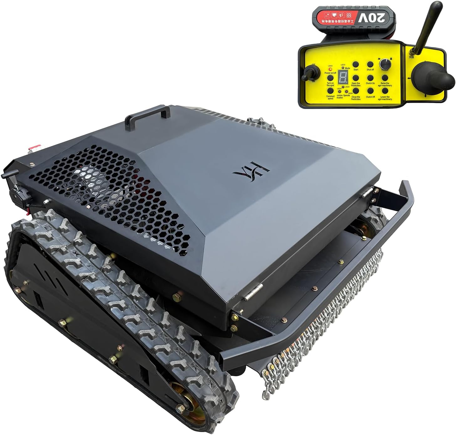 FenkeYiHui 452cc slope mower worth it,should I buy a FenkeYiHui slope mower,FenkeYiHui vs other tracked mowers,FenkeYiHui 452cc pros cons,best remote control slope mower,FenkeYiHui 452cc worth buying - detailed features and technical specifications