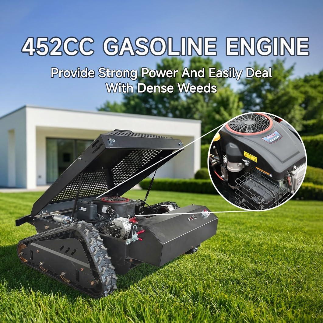 FenkeYiHui 452cc slope mower worth it,should I buy a FenkeYiHui slope mower,FenkeYiHui vs other tracked mowers,FenkeYiHui 452cc pros cons,best remote control slope mower,FenkeYiHui 452cc worth buying unboxing and complete package contents