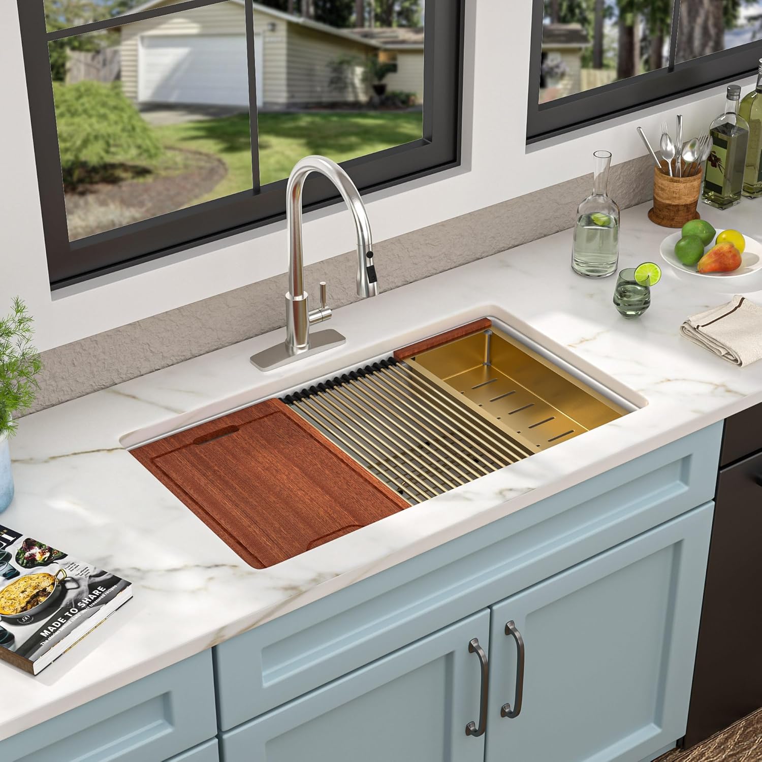 Fulorni 33 inch fireclay sink worth it,should I buy a Fulorni fireclay sink,Fulorni vs other fireclay sinks,Fulorni 33 inch sink pros cons,best 33 inch undermount workstation sink,Fulorni fireclay sink honest assessment unboxing and complete package contents