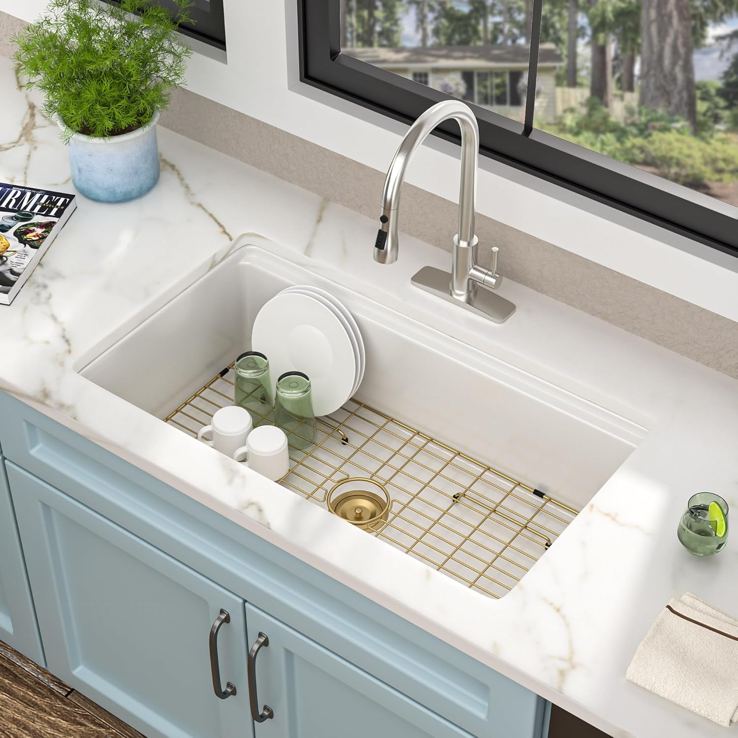 Fulorni 33 inch fireclay sink worth it,should I buy a Fulorni fireclay sink,Fulorni vs other fireclay sinks,Fulorni 33 inch sink pros cons,best 33 inch undermount workstation sink,Fulorni fireclay sink honest assessment performance testing and real-world results