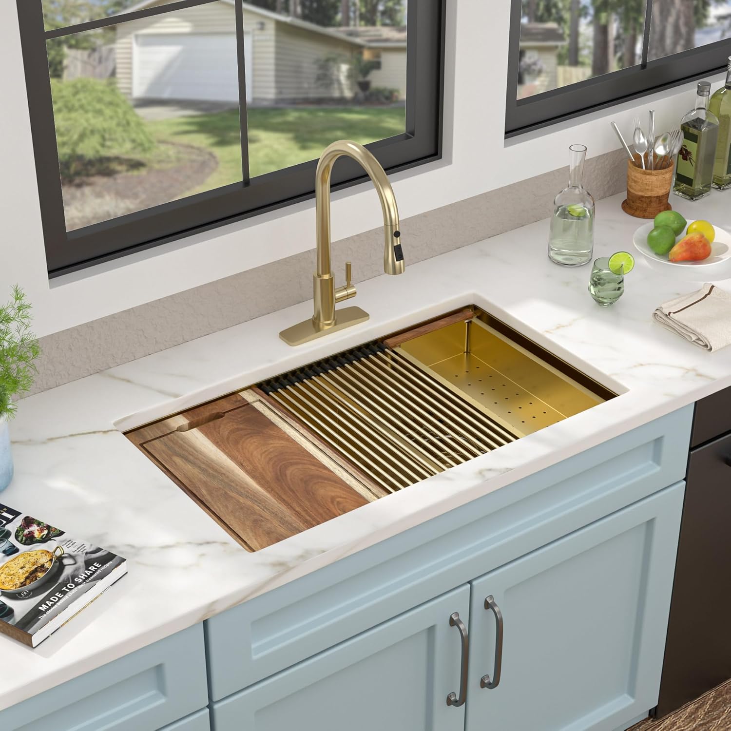 Fulorni 36 inch kitchen sink worth it,Fulorni 36 inch sink pros cons,best 36 inch undermount workstation sink,should I buy a Fulorni kitchen sink,Fulorni vs Kraus undermount sink,Fulorni gold sink worth buying unboxing and complete package contents