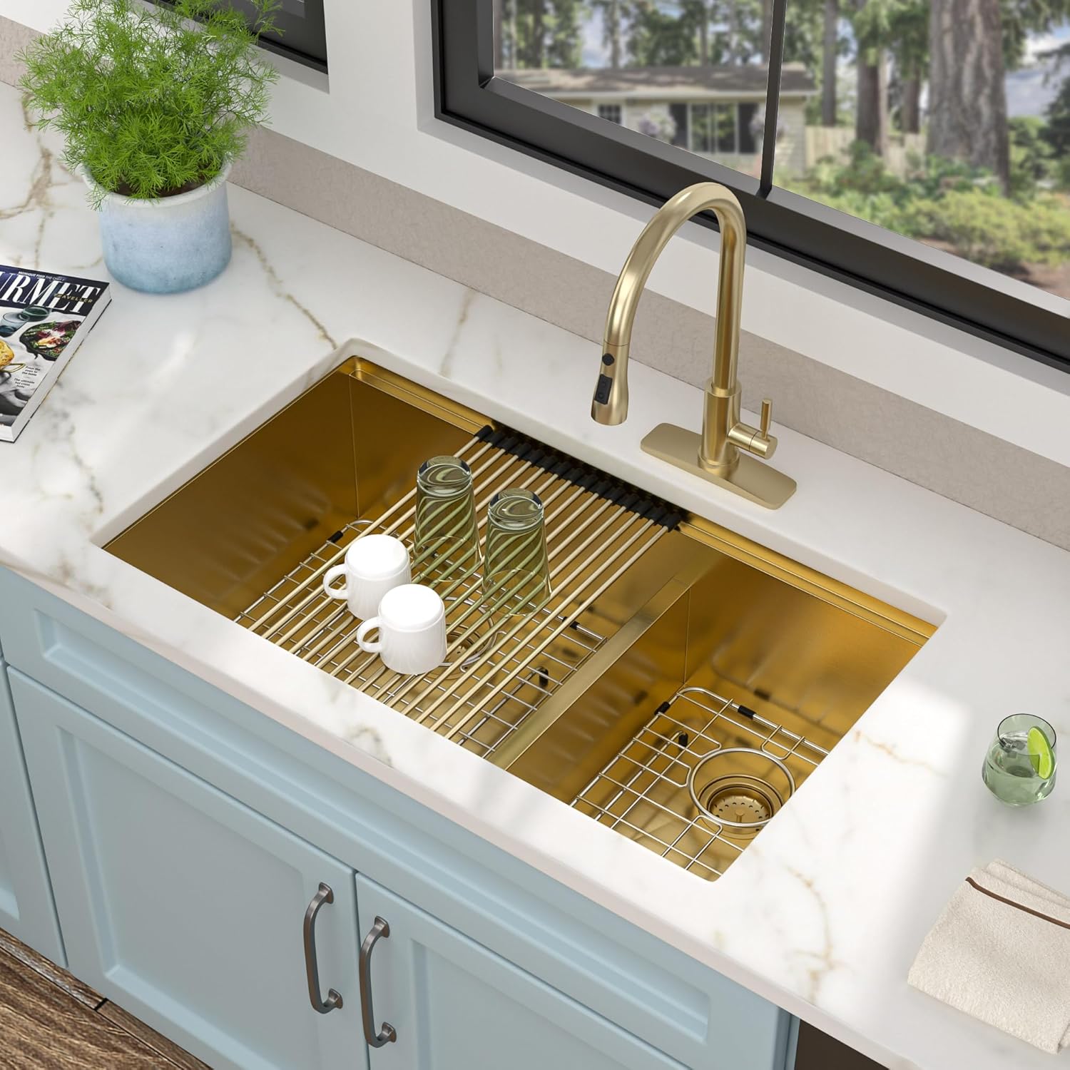 Fulorni 36 inch kitchen sink worth it,Fulorni 36 inch sink pros cons,best 36 inch undermount workstation sink,should I buy a Fulorni kitchen sink,Fulorni vs Kraus undermount sink,Fulorni gold sink worth buying performance testing and real-world results