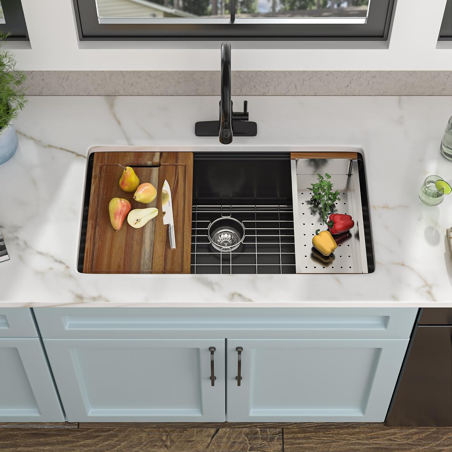 Step-by-step guide for Fulorni granite composite sink worth it,best granite composite workstation sink,should I buy a Fulorni sink,Fulorni sink pros cons,undermount workstation sink worth buying,33 inch granite sink honest - complete tutorial