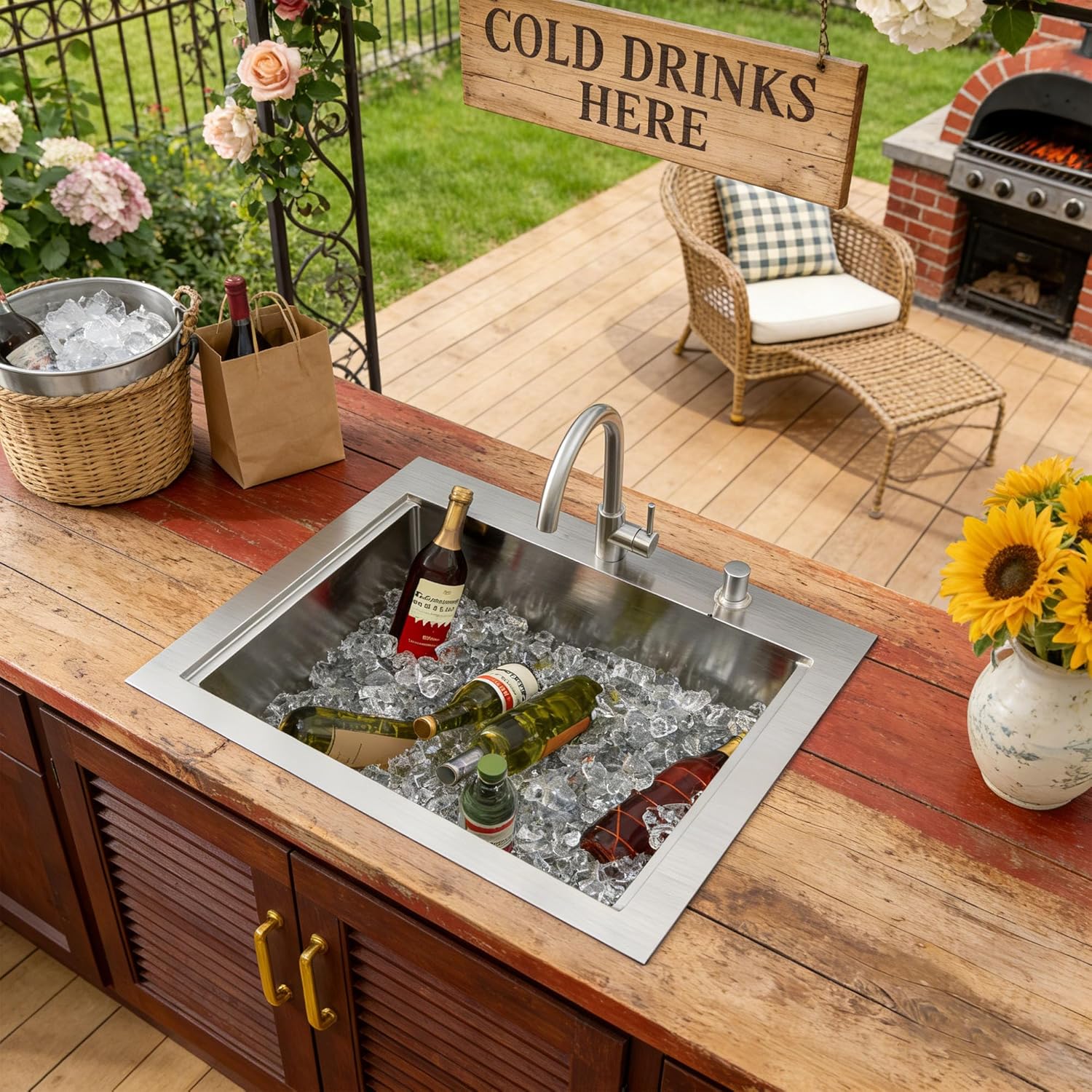 Fulorni outdoor kitchen sink worth it,should I buy Fulorni outdoor sink,Fulorni 24x22 sink pros cons,best outdoor kitchen sink workstation,Fulorni sink vs alternatives,Fulorni stainless steel sink honest unboxing and complete package contents