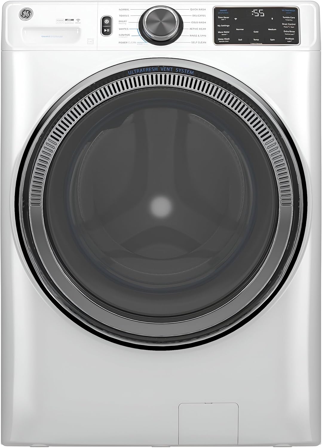 GE 5.0 cu ft washer worth it,should I buy GE front load washer,GE GFW655SSVWW pros cons,best smart front load washer,GE washer with steam honest,GE UltraFresh vent system worth buying - detailed features and technical specifications