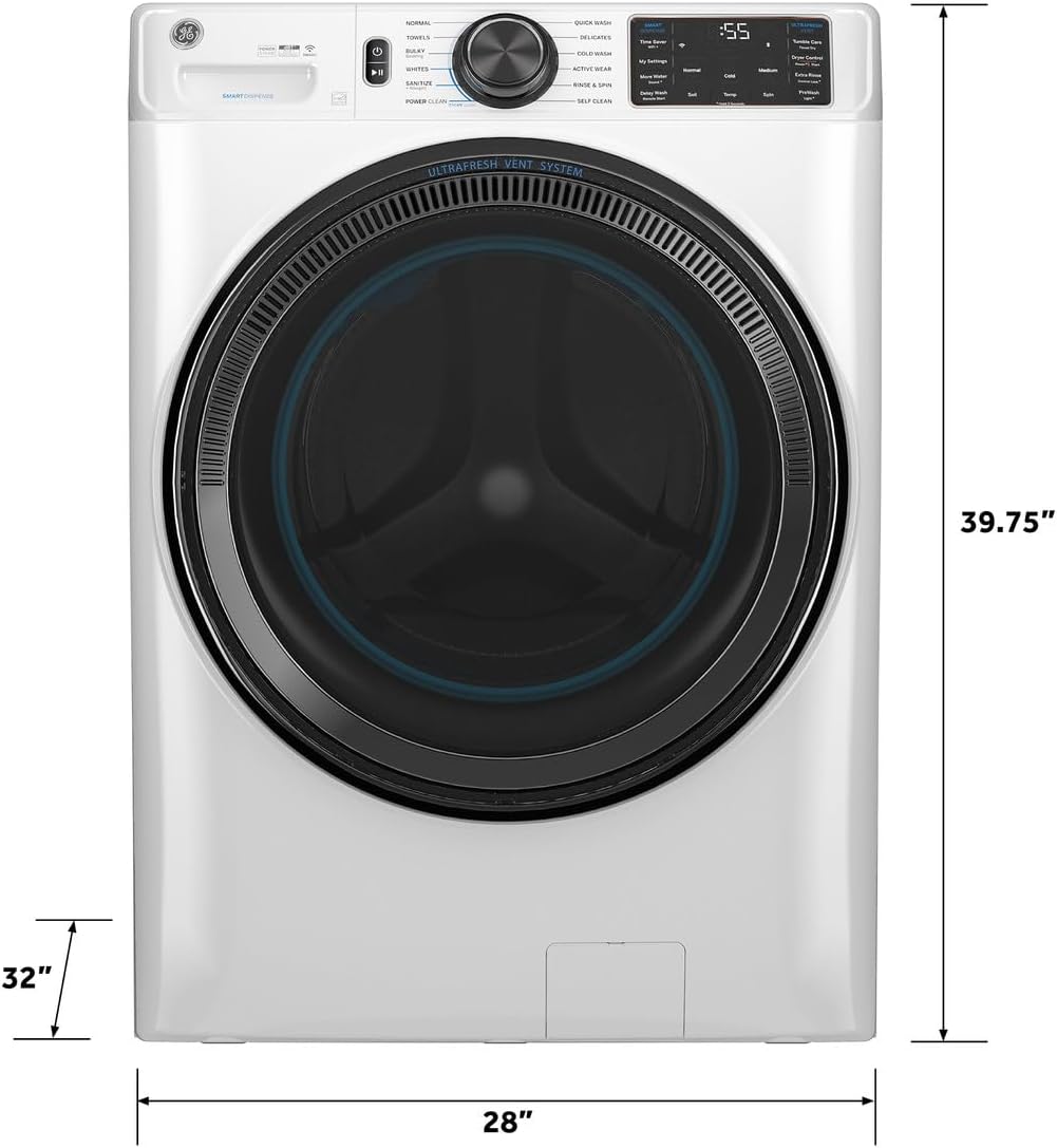 GE 5.0 cu ft washer worth it,should I buy GE front load washer,GE GFW655SSVWW pros cons,best smart front load washer,GE washer with steam honest,GE UltraFresh vent system worth buying unboxing and complete package contents