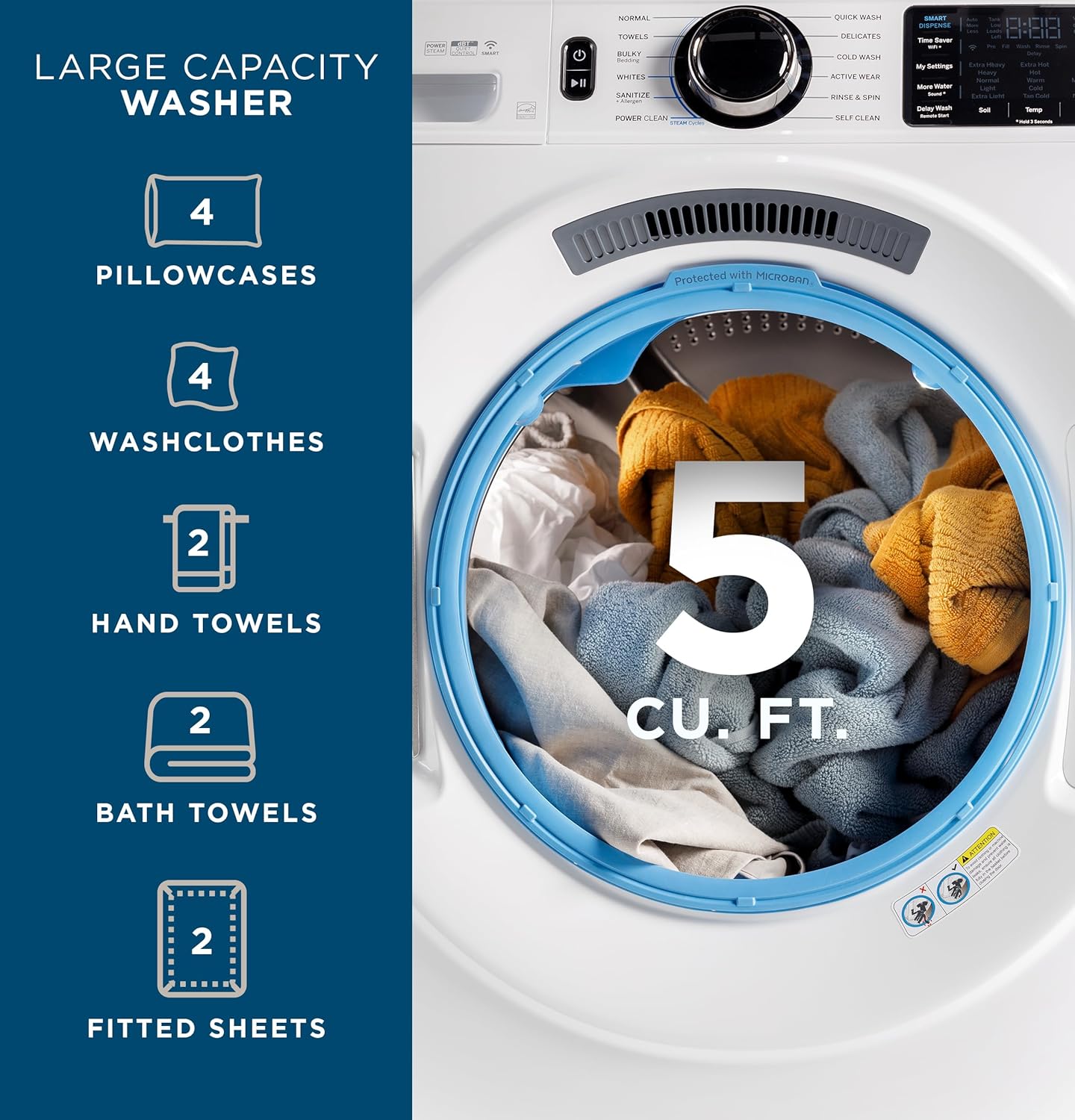 GE 5.0 cu ft washer worth it,should I buy GE front load washer,GE GFW655SSVWW pros cons,best smart front load washer,GE washer with steam honest,GE UltraFresh vent system worth buying performance testing and real-world results