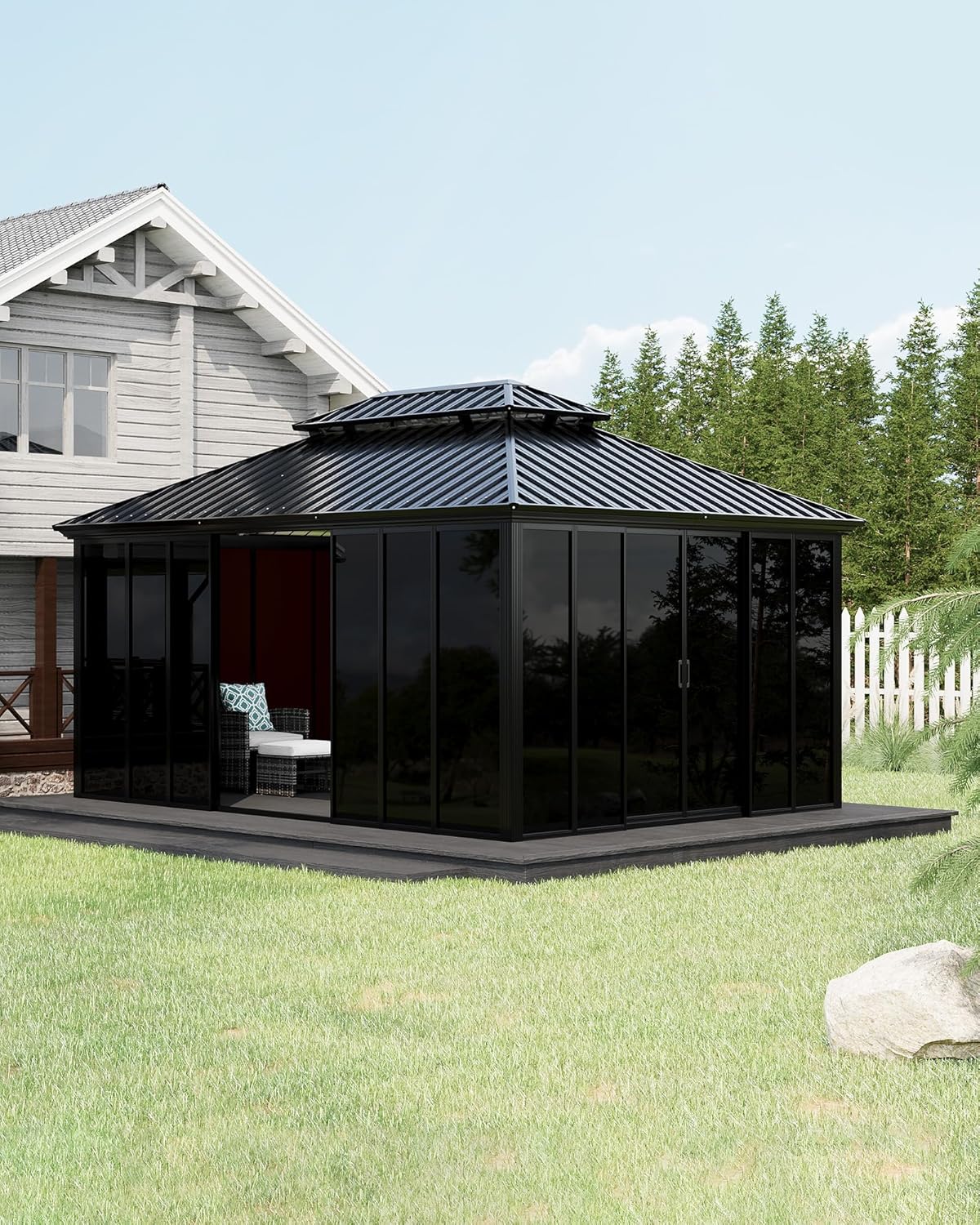 GarveeLife 12x16 ft gazebo worth it,should I buy a GarveeLife gazebo,GarveeLife gazebo pros cons,best hardtop gazebo for backyard,GarveeLife vs other gazebos,enclosed gazebo worth buying - detailed features and technical specifications