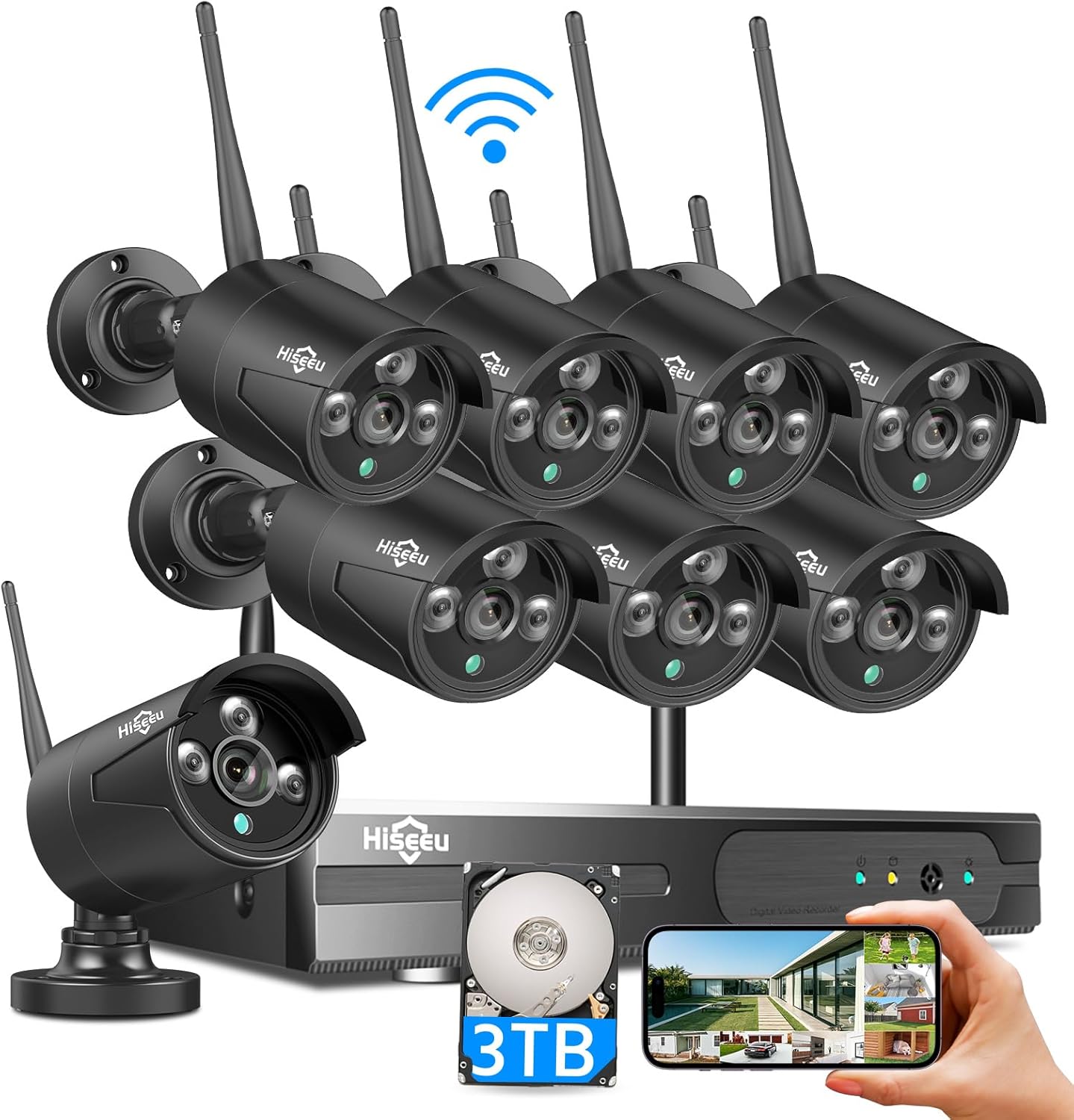 Hiseeu wireless security camera system worth it,should I buy Hiseeu security cameras,Hiseeu vs other security systems,Hiseeu 5MP camera pros cons,Hiseeu home security worth buying,best wireless camera system no monthly fees - detailed features and technical specifications