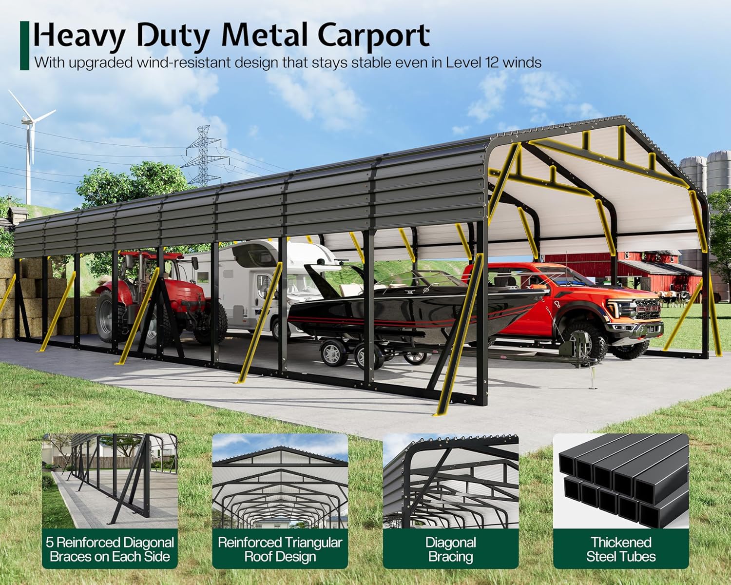 Jocisland 20x40 metal carport worth it,should I buy Jocisland carport,Jocisland carport pros cons,best heavy duty carport,20x40 metal carport buying guide,Jocisland vs other carports performance testing and real-world results