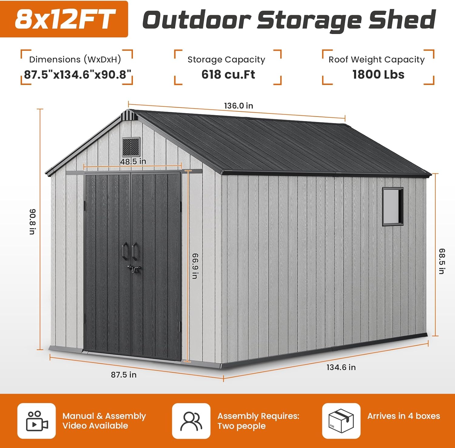 Jocoevol 8x12 shed worth it,should I buy Jocoevol shed,Jocoevol shed pros cons,best 8x12 outdoor storage shed,Jocoevol vs other resin sheds,Jocoevol 8x12 honest assessment unboxing and complete package contents