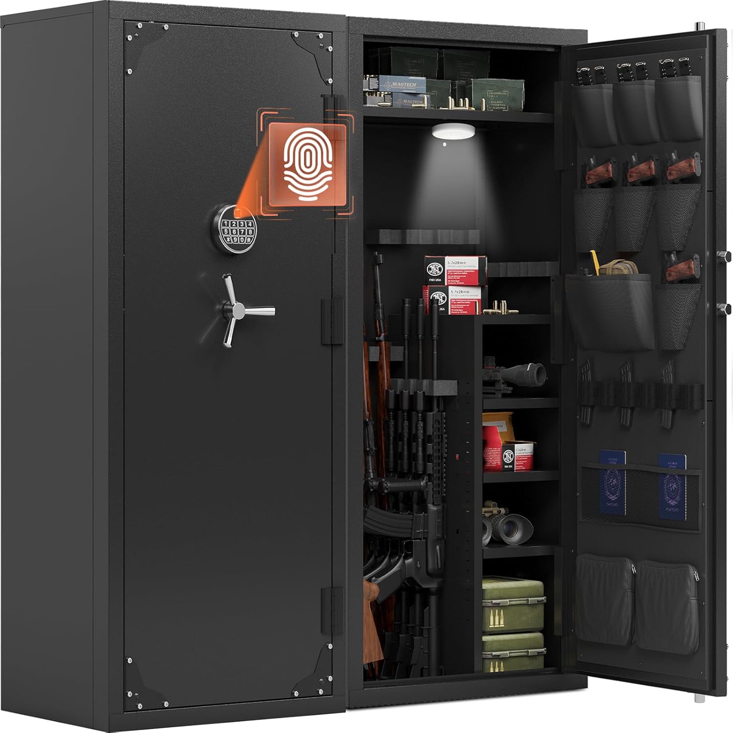 KAER large biometric gun safe worth it,should I buy KAER gun safe,KAER biometric safe pros cons,best large capacity gun cabinet,KAER K26G-001 vs alternatives,large rifle safe worth buying - detailed features and technical specifications