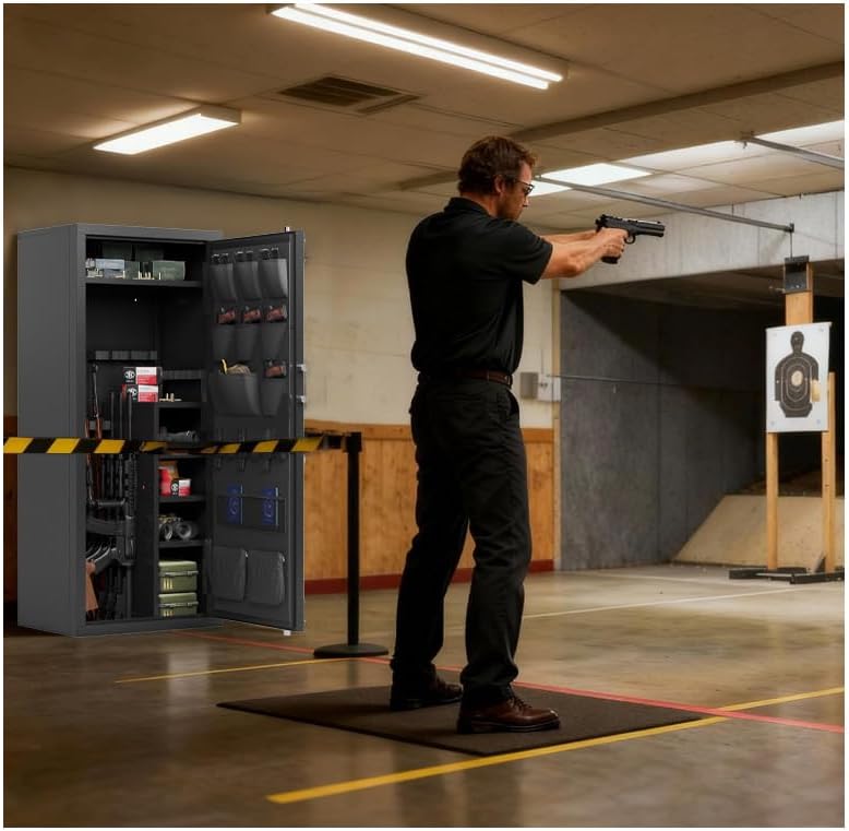 KAER large biometric gun safe worth it,should I buy KAER gun safe,KAER biometric safe pros cons,best large capacity gun cabinet,KAER K26G-001 vs alternatives,large rifle safe worth buying unboxing and complete package contents