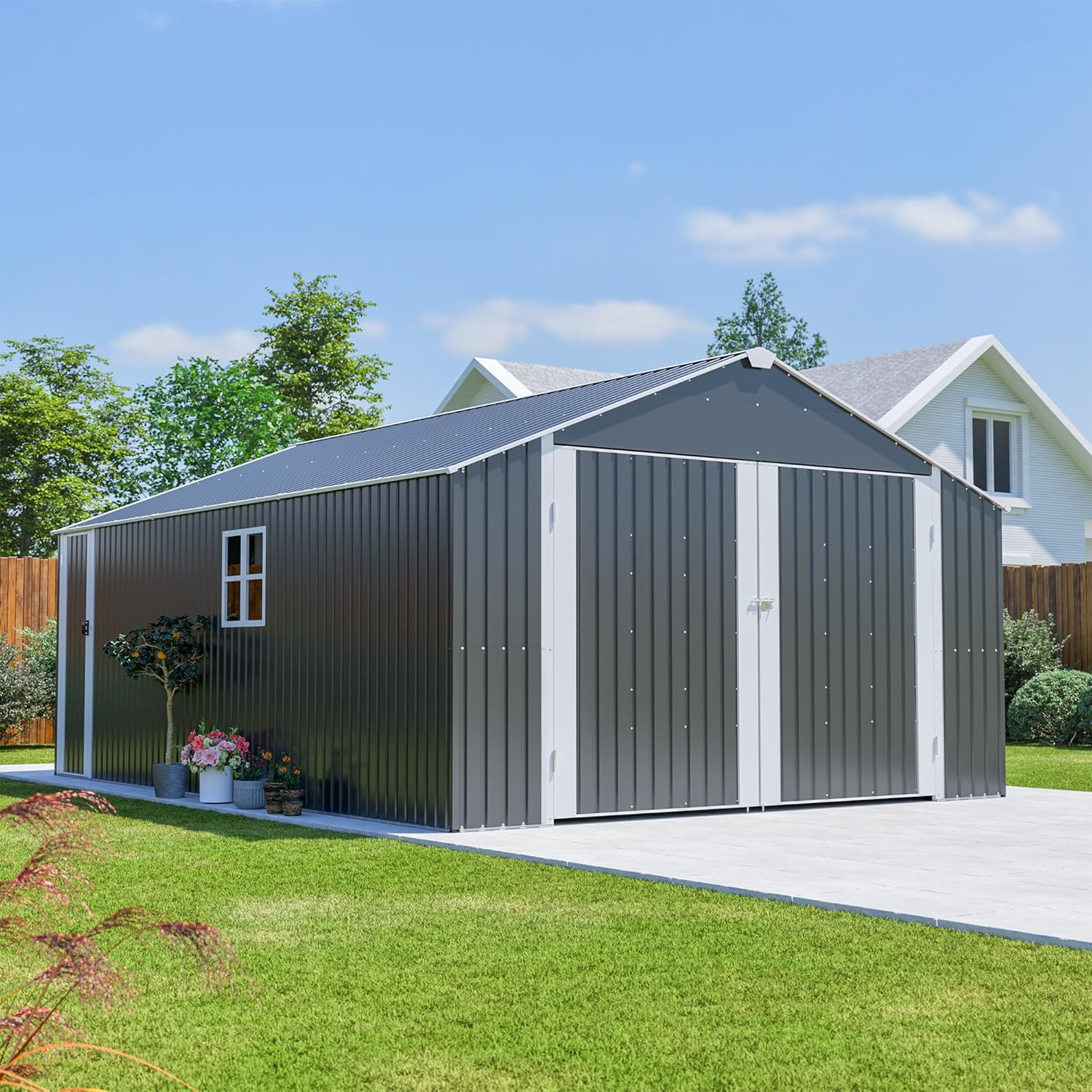 KEIKI 12x20 metal shed worth it,should I buy a KEIKI 12x20 shed,KEIKI 12x20 shed pros cons,best large capacity metal shed,KEIKI 12x20 vs other sheds,KEIKI 12x20 shed honest opinion unboxing and complete package contents