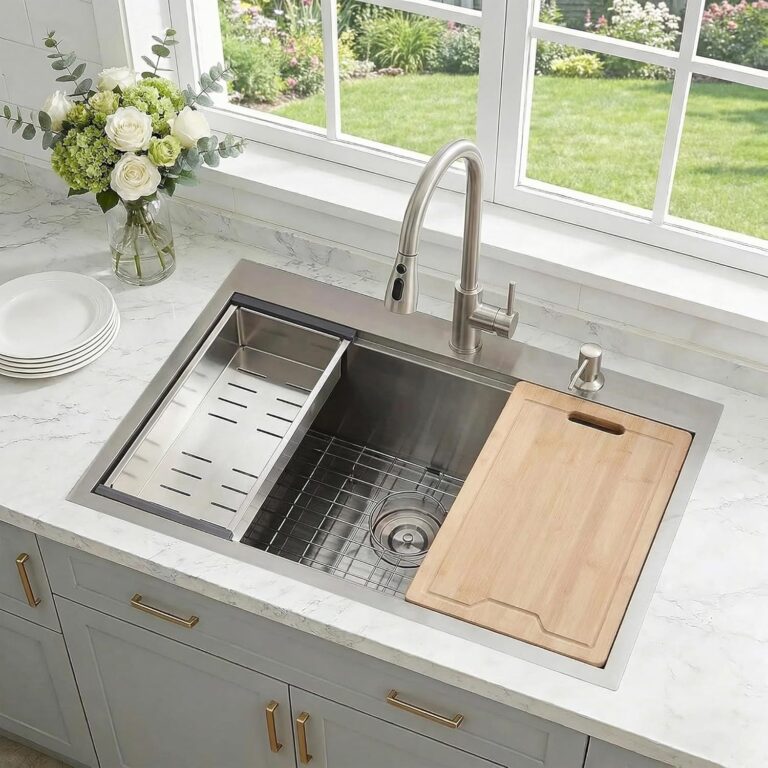 Reviews - KINGO HOME Workstation Sink Worth It? Honest Pros & Cons Image 1 of KINGO HOME workstation sink worth it