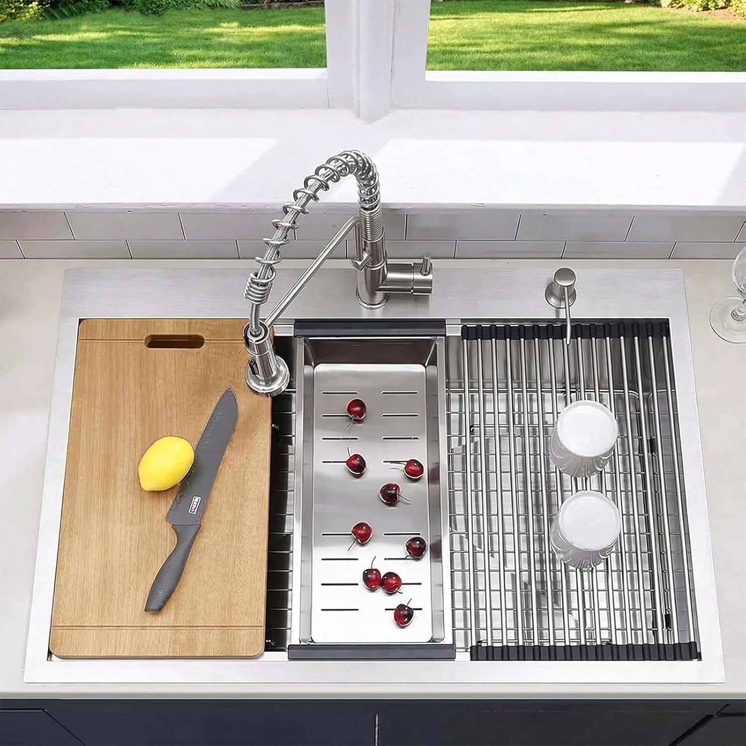 KINGO HOME workstation sink worth it,should I buy KINGO HOME sink,KINGO HOME vs other workstation sinks,KINGO HOME sink pros and cons,best drop in workstation sink,KINGO HOME 33 inch sink honest unboxing and complete package contents