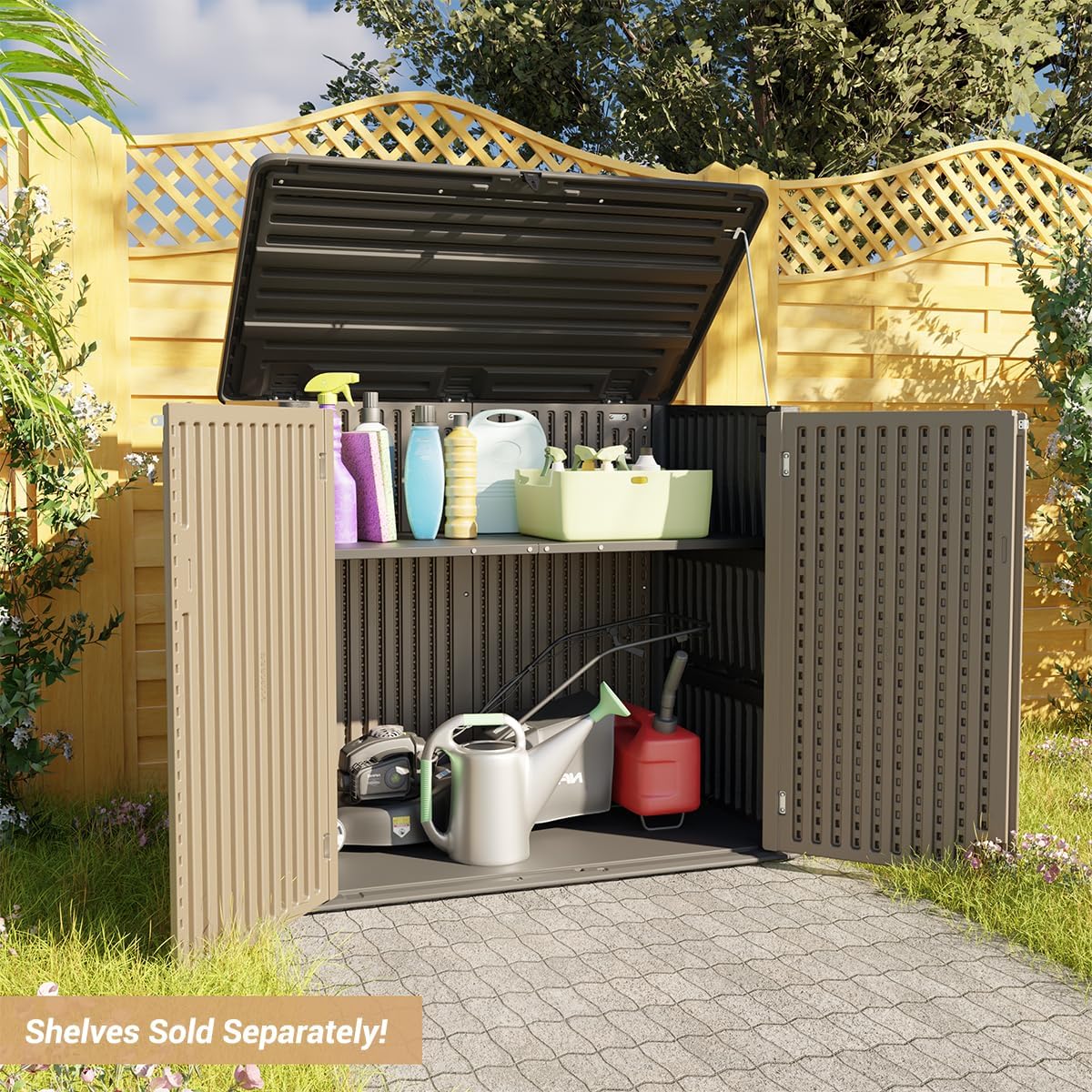 KINYING outdoor storage shed worth it,KINYING shed pros cons,should I buy a KINYING shed,KINYING vs other resin sheds,best outdoor storage shed,KINYING 48 cu ft shed honest unboxing and complete package contents
