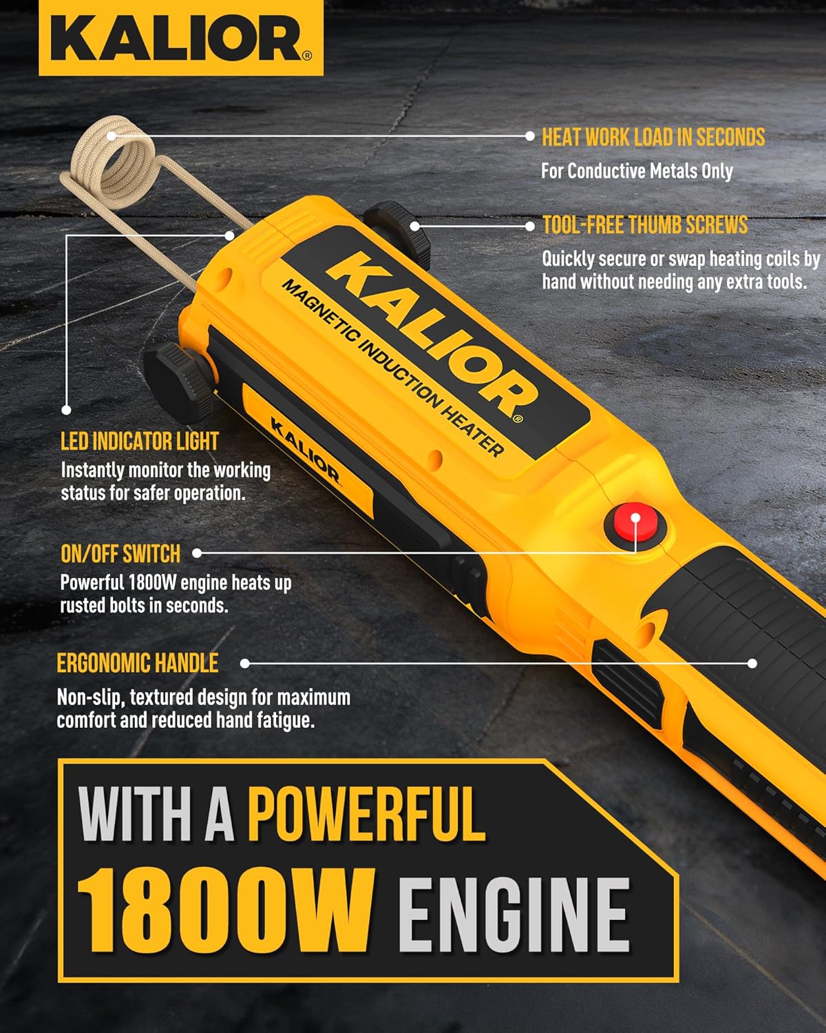 Kalior induction heater worth buying,should I buy a Kalior induction heater,induction heater pros and cons,best induction heater for mechanics,Kalior 1800W vs alternatives,induction heater for rusted bolts performance testing and real-world results