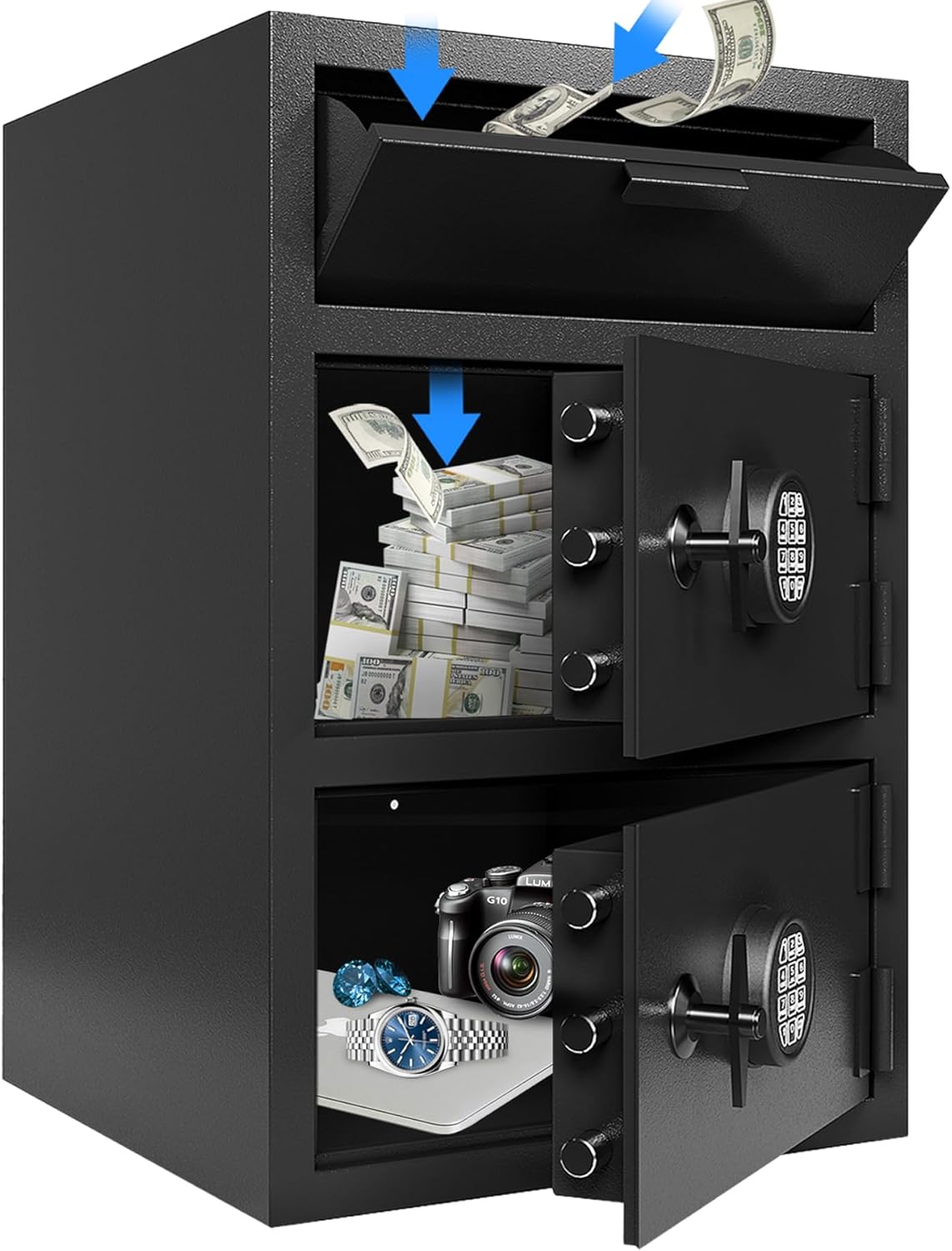 Karini drop safe worth buying,should I buy a Karini drop safe,Karini drop safe pros cons,best business drop safe,Karini 9.5 cubic safe honest,drop safe for business vs alternatives - detailed features and technical specifications
