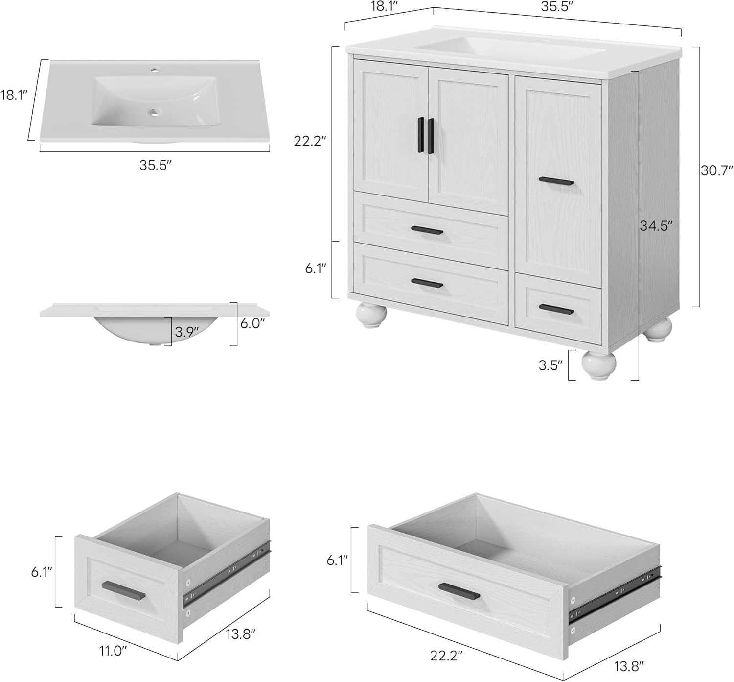 LIKIMIO 36 bathroom vanity worth it,should I buy LIKIMIO vanity,LIKIMIO vs other vanities,LIKIMIO 36 inch pros cons,LIKIMIO hair tool drawer vanity,best freestanding bathroom vanity unboxing and complete package contents