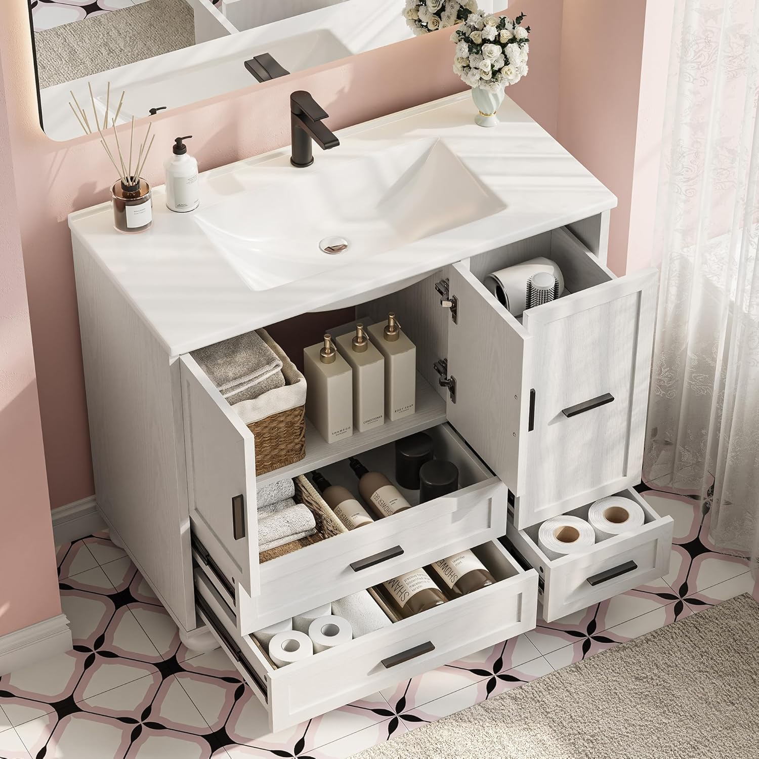 Step-by-step guide for LIKIMIO 36 bathroom vanity worth it,should I buy LIKIMIO vanity,LIKIMIO vs other vanities,LIKIMIO 36 inch pros cons,LIKIMIO hair tool drawer vanity,best freestanding bathroom vanity - complete tutorial