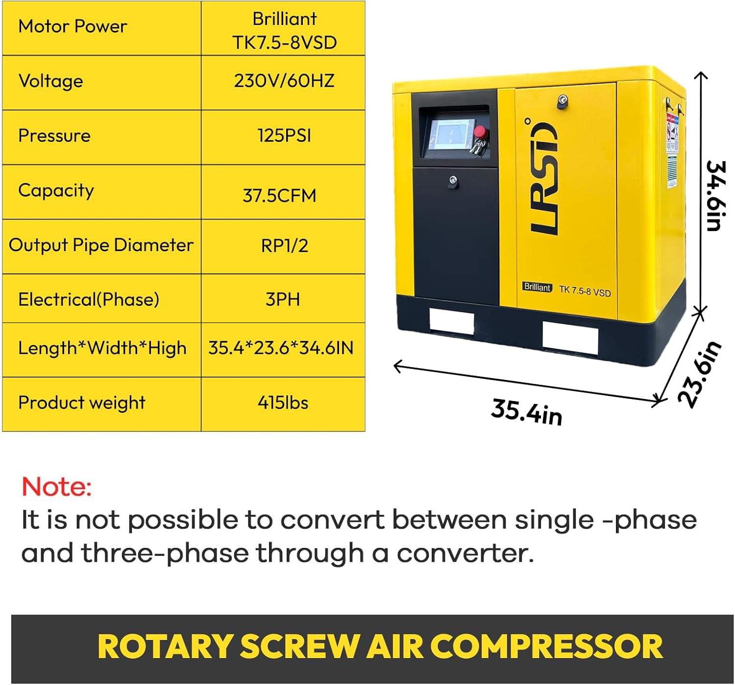 LRSD 10HP air compressor worth it,should I buy LRSD 10HP air compressor,LRSD vs other industrial air compressors,LRSD 10HP pros cons,best 10HP rotary screw compressor,LRSD TK7.5-125-230V-VSD honest unboxing and complete package contents