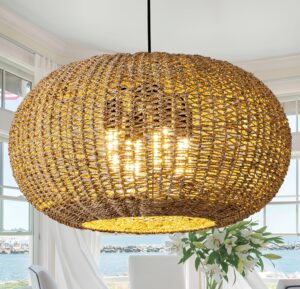 Image 1 of LUJOGUID rattan chandelier worth it