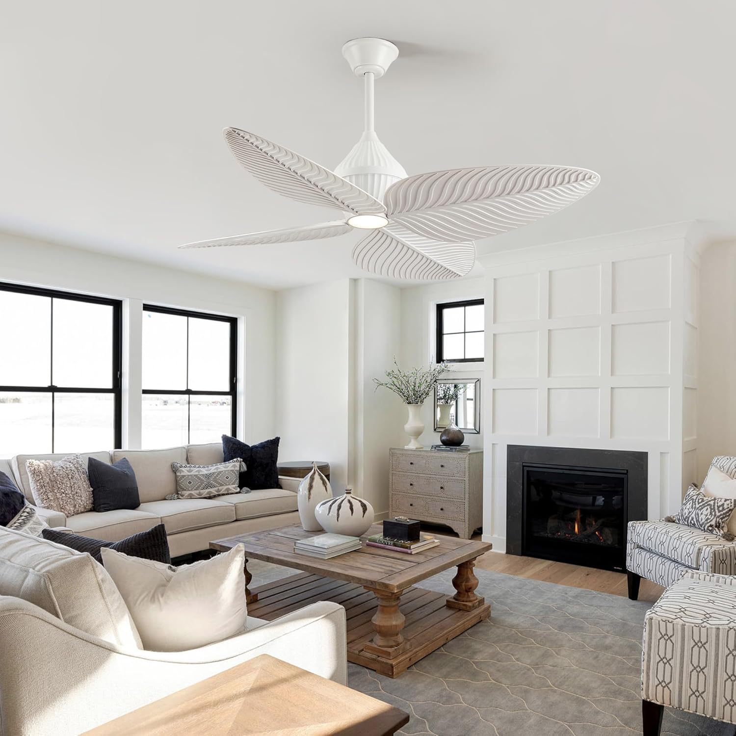 LVYEAYOU tropical ceiling fan worth it,should I buy LVYEAYOU palm leaf fan,tropical ceiling fan pros cons,best palm leaf ceiling fan,LVYEAYOU fan vs alternatives,tropical fan with light honest unboxing and complete package contents