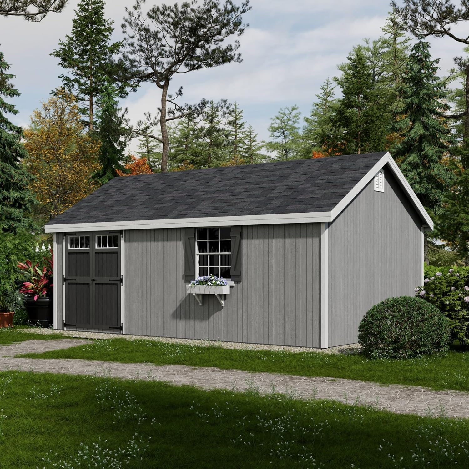 Little Cottage Colonial Pinehurst worth it,should I buy a Colonial Pinehurst shed,Little Cottage shed pros cons,Colonial Pinehurst vs other sheds,best DIY storage shed kit,Little Cottage Pinehurst honest opinion unboxing and complete package contents