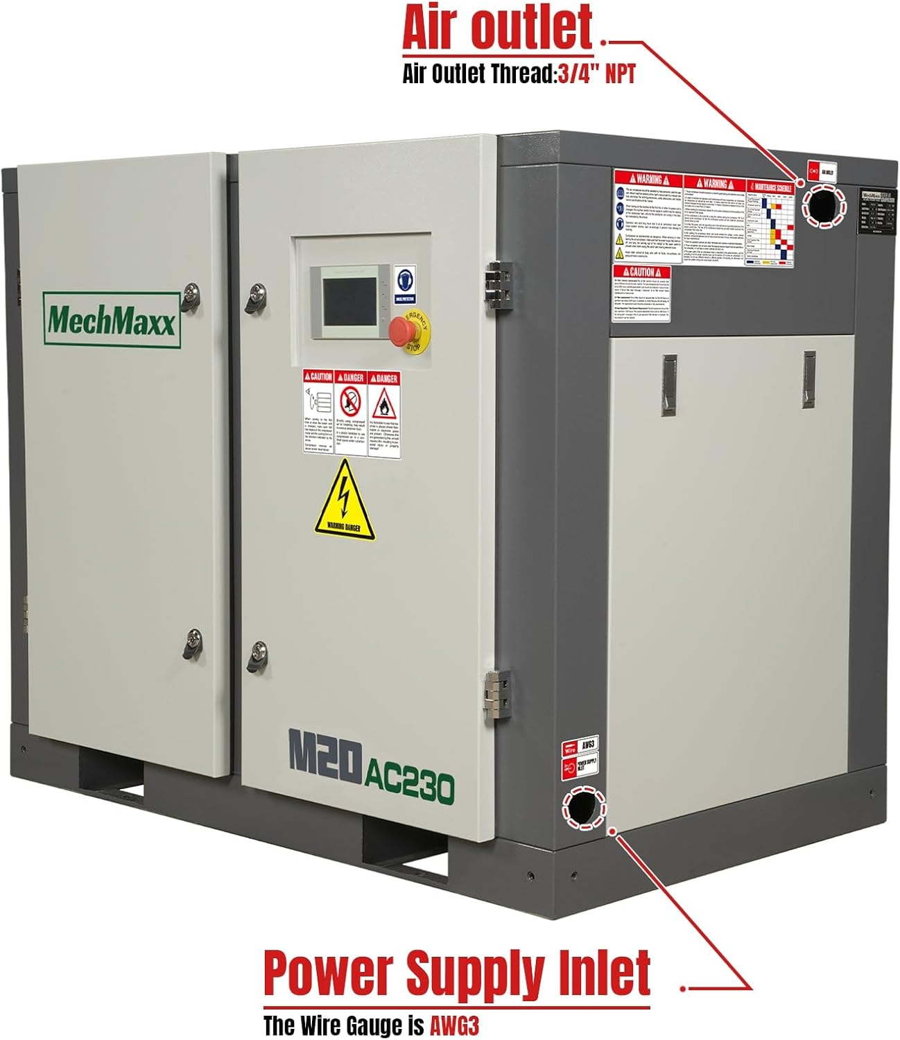 MechMaxx M20AC230 worth buying,MechMaxx 20HP rotary screw compressor pros cons,MechMaxx M20AC230 vs alternatives,should I buy MechMaxx air compressor,best 20HP industrial air compressor,MechMaxx M20AC230 honest assessment unboxing and complete package contents