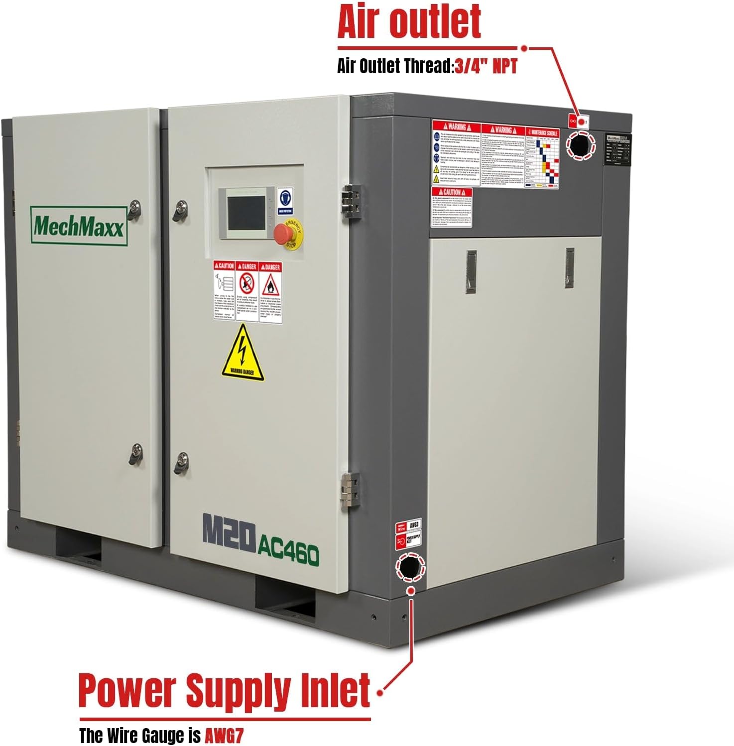 MechMaxx M20AC460 air compressor worth it,MechMaxx 20HP compressor pros cons,should I buy MechMaxx M20AC460,MechMaxx vs other industrial compressors,MechMaxx M20AC460 honest assessment,best 20HP rotary screw compressor unboxing and complete package contents