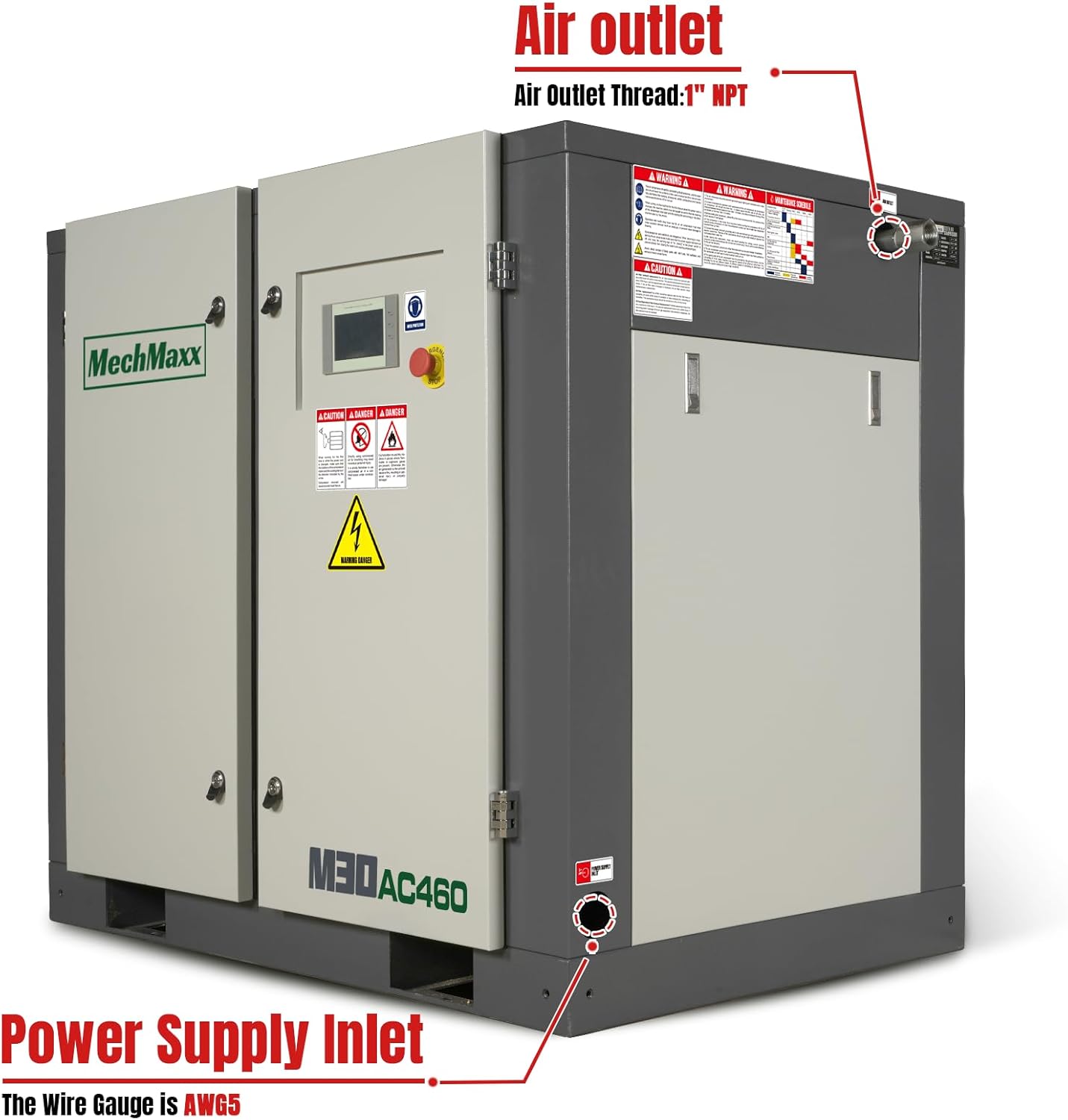MechMaxx M30AC460 air compressor worth it,MechMaxx 30HP compressor pros cons,best industrial rotary screw compressor,MechMaxx vs other industrial compressors,should I buy MechMaxx M30AC460,MechMaxx 106CFM compressor buying guide unboxing and complete package contents
