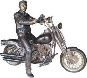 Image 1 of NIFAO bronze motorcycle statue worth it