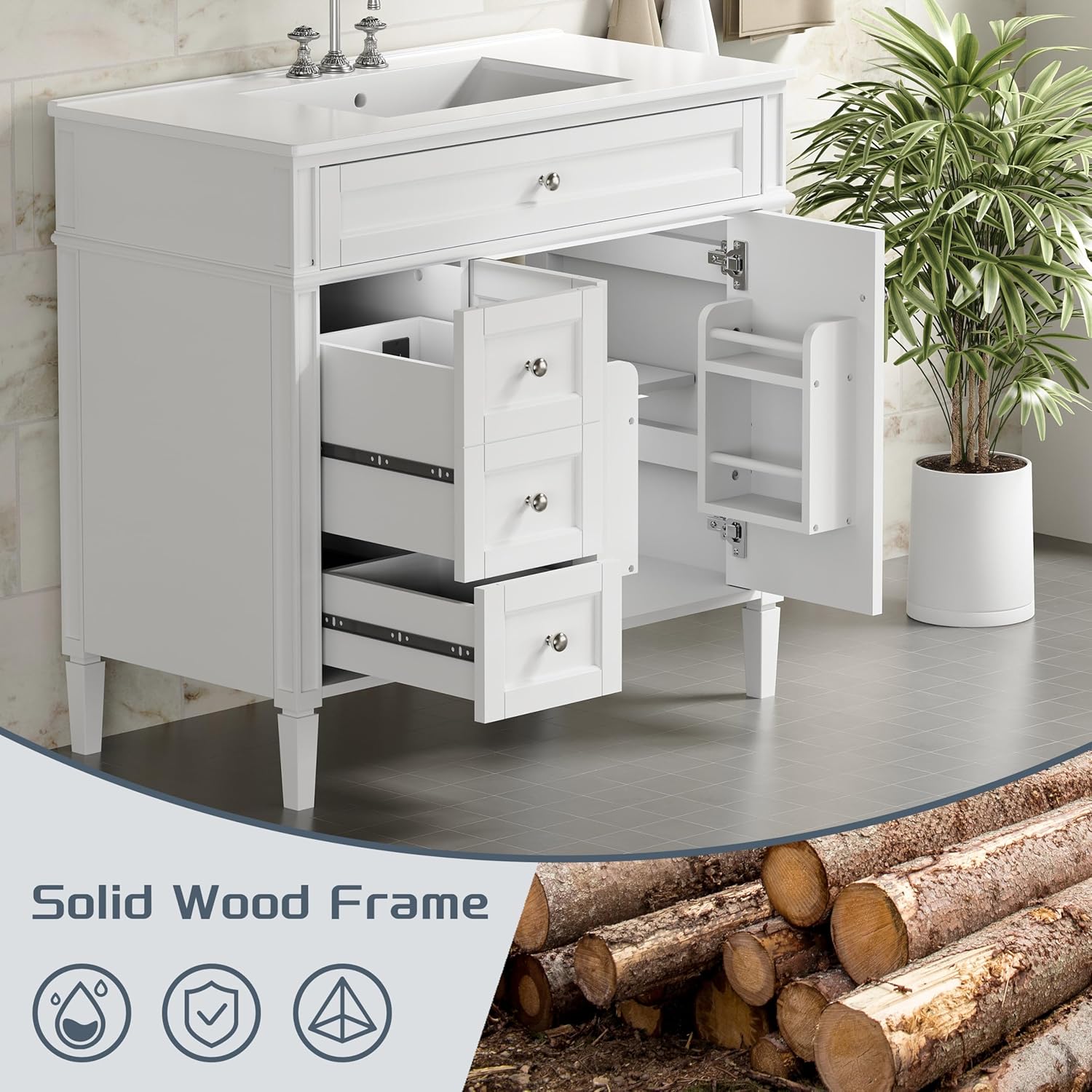 Step-by-step guide for OWIPAW bathroom vanity worth buying,OWIPAW vanity pros and cons,OWIPAW vs other bathroom vanities,should I buy the OWIPAW vanity,best bathroom vanity with charging station,OWIPAW 36 inch vanity honest - complete tutorial