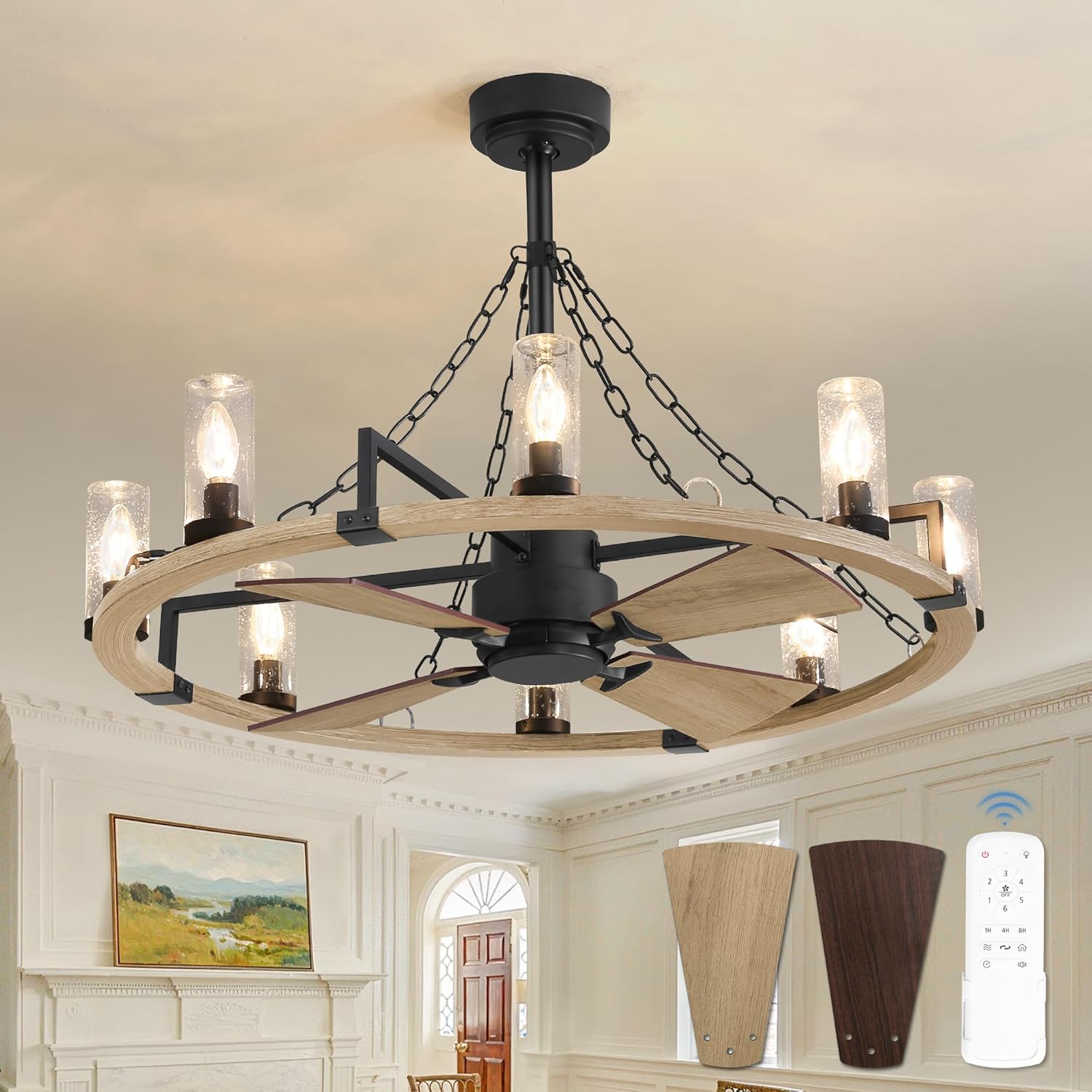 POWIFY wagon wheel fan worth it,should I buy POWIFY wagon wheel fan,POWIFY wagon wheel fan pros cons,best farmhouse caged ceiling fan,POWIFY wagon wheel fan honest,POWIFY fan vs alternatives - detailed features and technical specifications