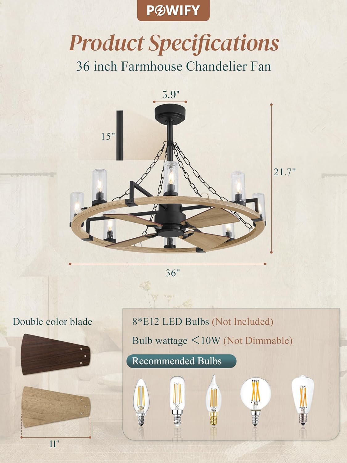 POWIFY wagon wheel fan worth it,should I buy POWIFY wagon wheel fan,POWIFY wagon wheel fan pros cons,best farmhouse caged ceiling fan,POWIFY wagon wheel fan honest,POWIFY fan vs alternatives performance testing and real-world results