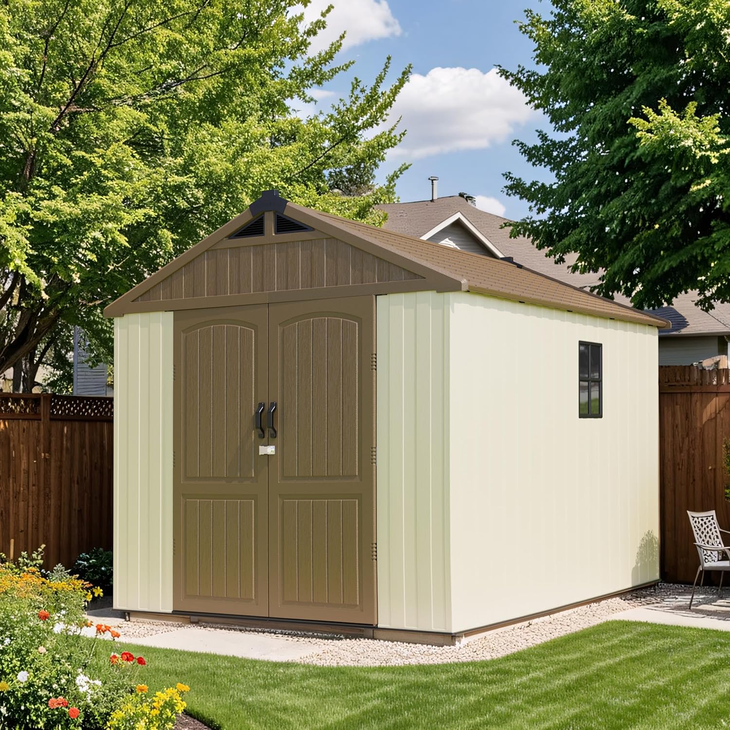 Patiowell 8x10 shed worth it,Patiowell 8x10 shed pros cons,best 8x10 plastic storage shed,should I buy the Patiowell shed,Patiowell Kick-it shed honest,Patiowell vs other plastic sheds - detailed features and technical specifications