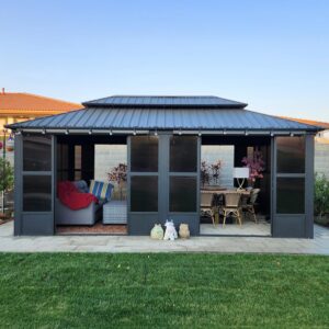 Image 1 of Purple Leaf hardtop gazebo worth it