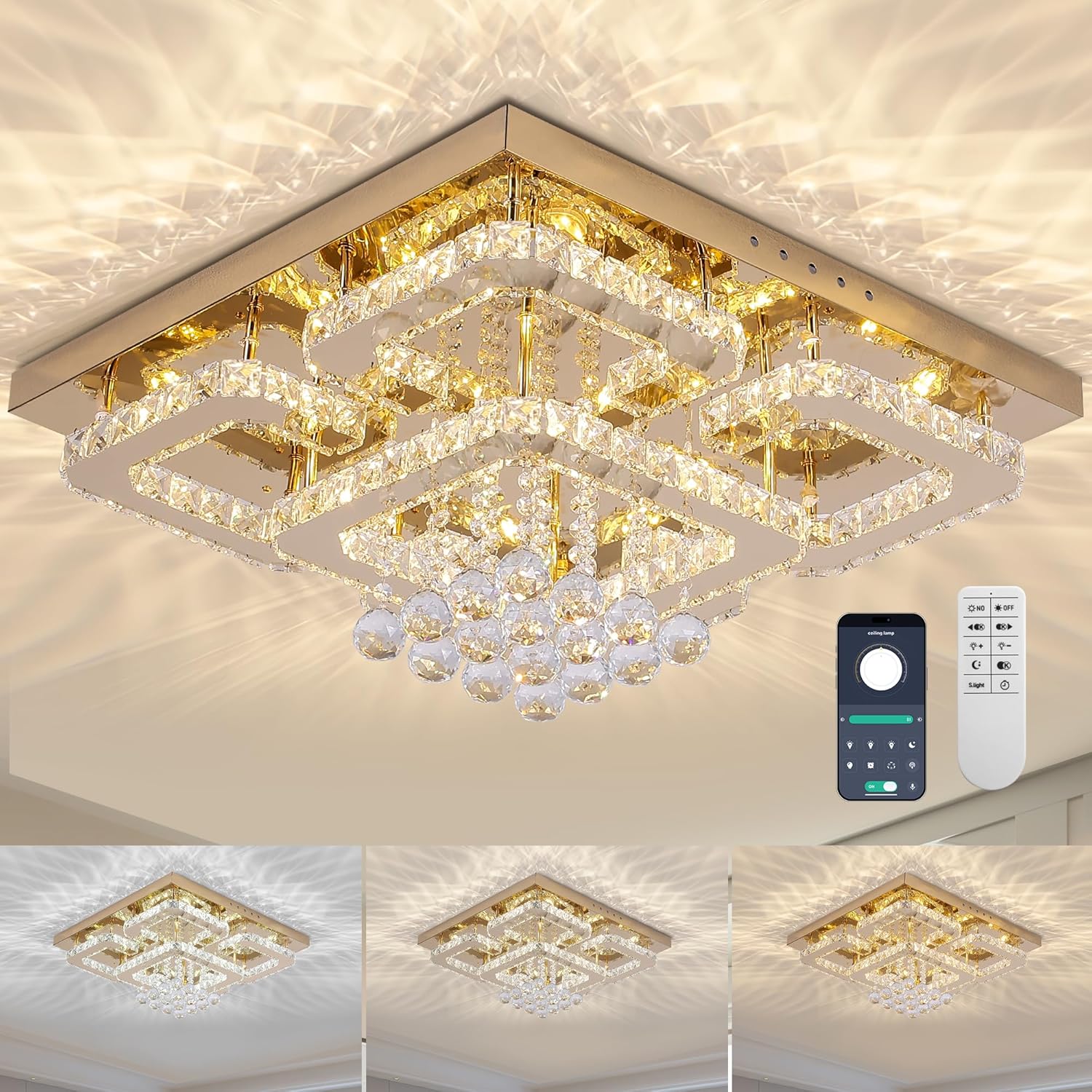 REDSTAR crystal chandelier worth it,should I buy REDSTAR chandelier,REDSTAR flush mount pros cons,best flush mount crystal light,REDSTAR vs other chandeliers,smart ceiling light worth buying - detailed features and technical specifications
