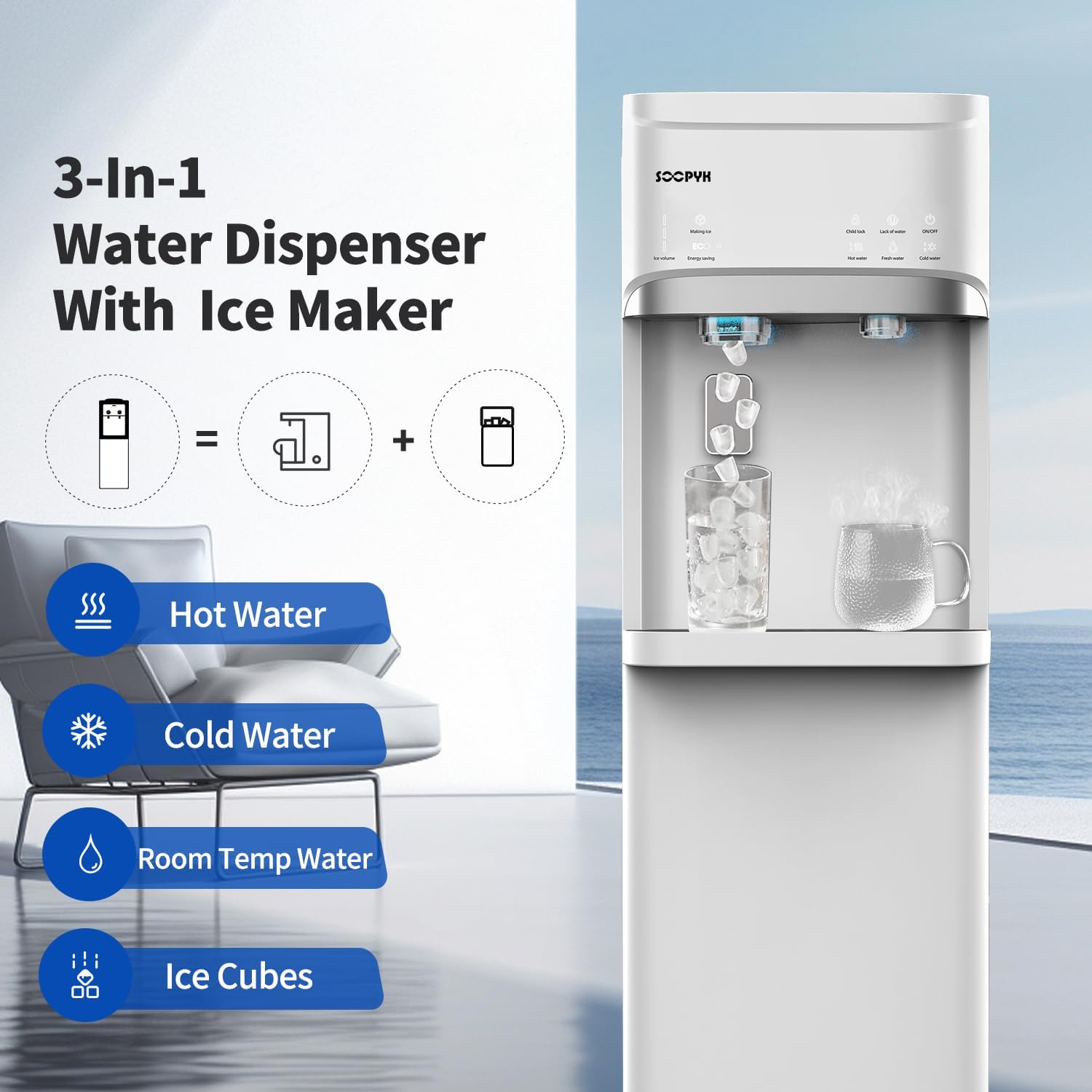 SOOPYK water cooler ice maker worth it,should I buy SOOPYK water cooler,SOOPYK water cooler pros cons,best bottom load water cooler,SOOPYK vs other water coolers,SOOPYK water cooler honest opinion unboxing and complete package contents
