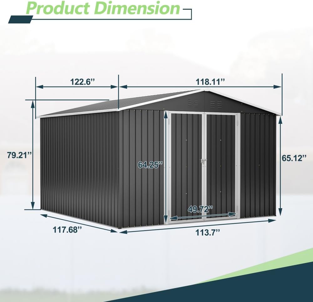Secsofier 10x10 shed worth buying,should I buy a Secsofier shed,Secsofier metal shed pros cons,best 10x10 outdoor storage shed,Secsofier vs other metal sheds,is the Secsofier shed durable unboxing and complete package contents