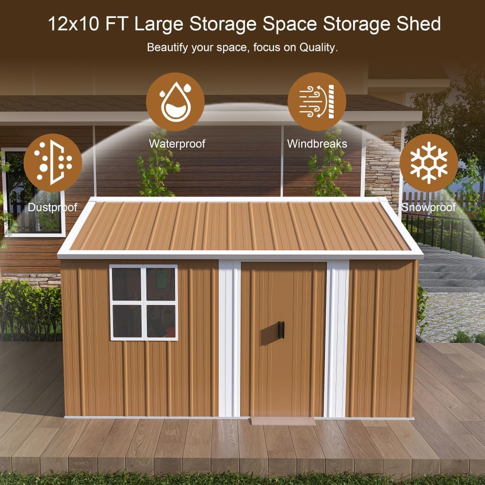 Secsofier 10x12 metal shed worth buying,should I buy a Secsofier metal shed,Secsofier shed pros and cons,best heavy-duty outdoor storage shed,10x12 metal shed vs plastic shed,is the Secsofier shed worth it unboxing and complete package contents