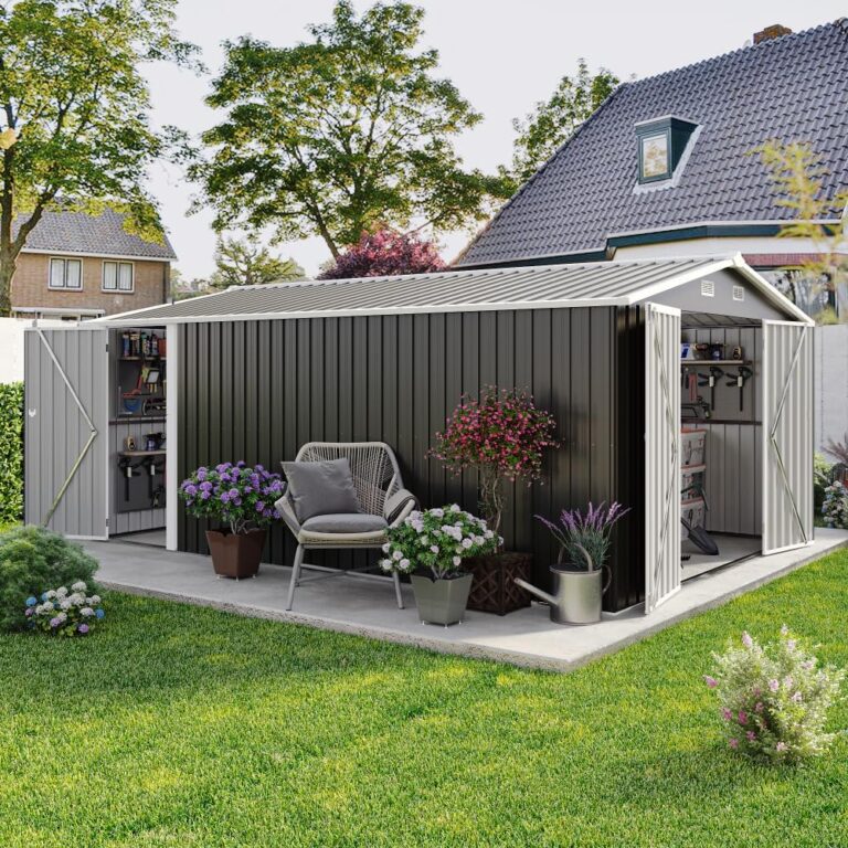Reviews - Secsofier 10x14 Metal Shed Worth Buying? Our Honest Pros & Cons Image 1 of Secsofier 10x14 metal shed worth buying