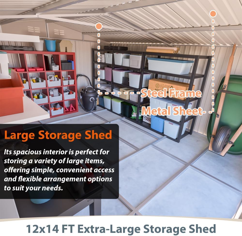 Step-by-step guide for Secsofier 12x14 metal shed worth buying,should I buy Secsofier 12x14 shed,Secsofier 12x14 shed pros cons,best 12x14 outdoor storage shed,Secsofier metal shed vs alternatives,12x14 metal shed assembly experience - complete tutorial